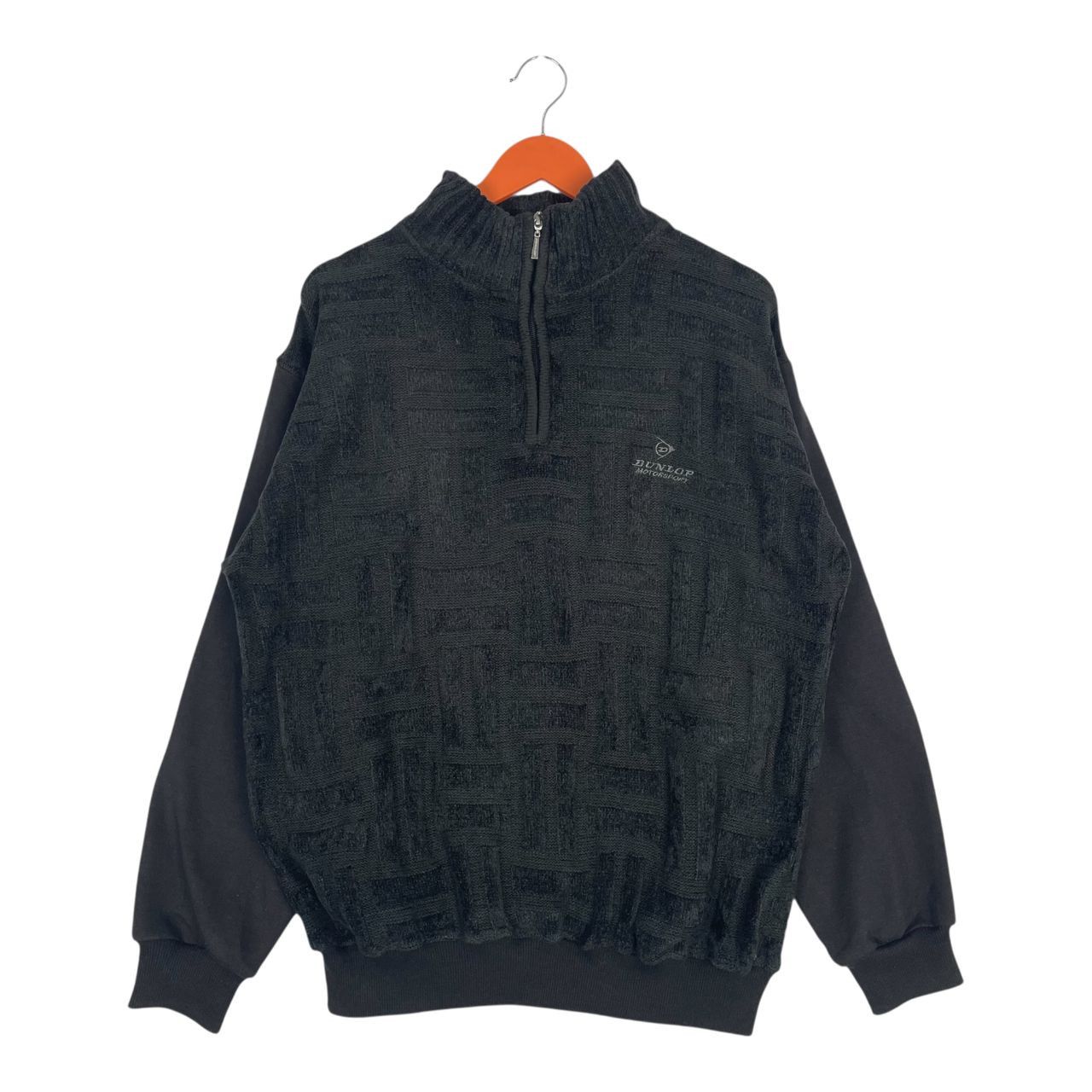 Dunlop Vintage Dunlop Motorsport Knit Style Quarter Zip Sweatshirt Size US L / EU 52-54 / 3 - 1 Thumbnail