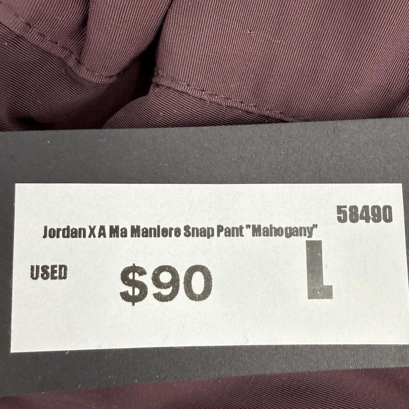 Jordan Brand Jordan x A Ma Maniere Snap Pant Mahogany L Size US 34 / EU 50 - 10 Thumbnail