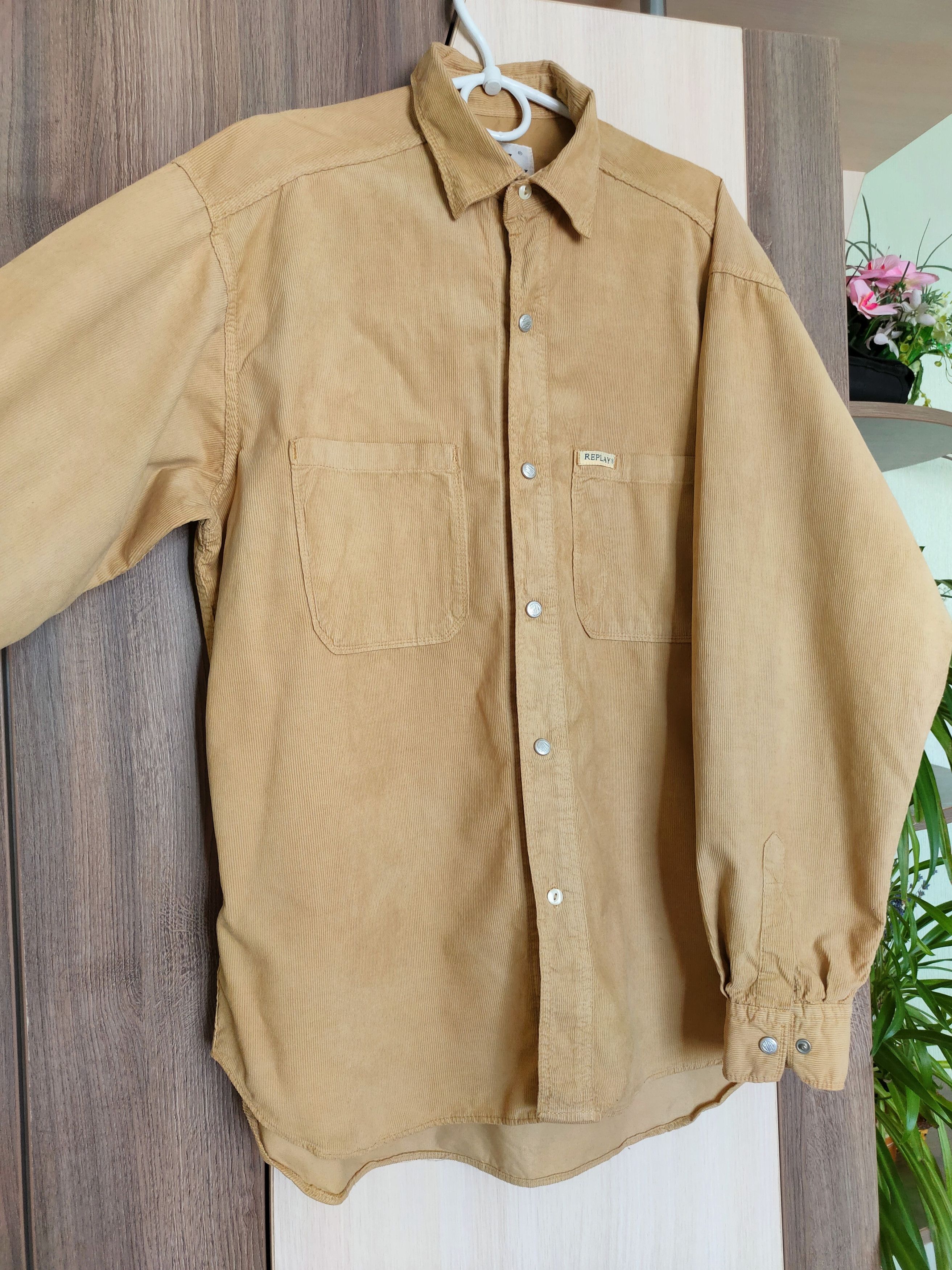 Replay 🔥Vintage Rare Replay Corduroy Shirt Replay Italy L-XL Size US L / EU 52-54 / 3 - 3 Thumbnail