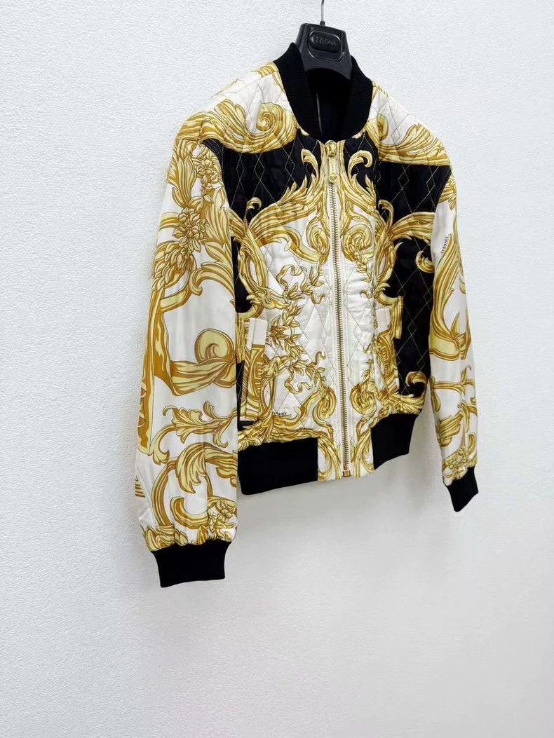 Versace Versace Mulberry silk cotton jacket Size US S / EU 44-46 / 1 - 2 Thumbnail