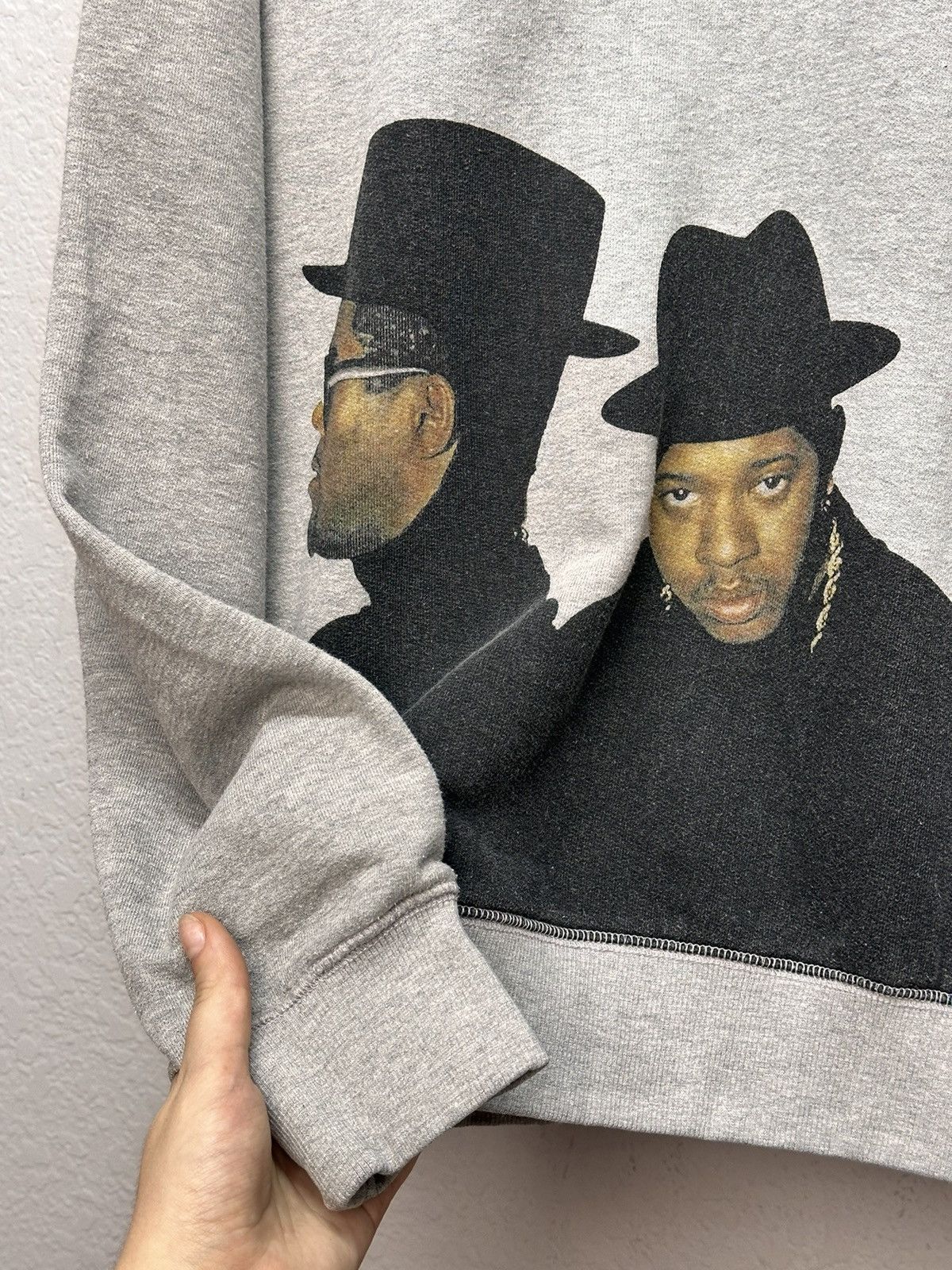 RUN DMC Vintage Run DMC Grey Graphic Sweatshirt Size L Size US L / EU 52-54 / 3 - 7 Thumbnail