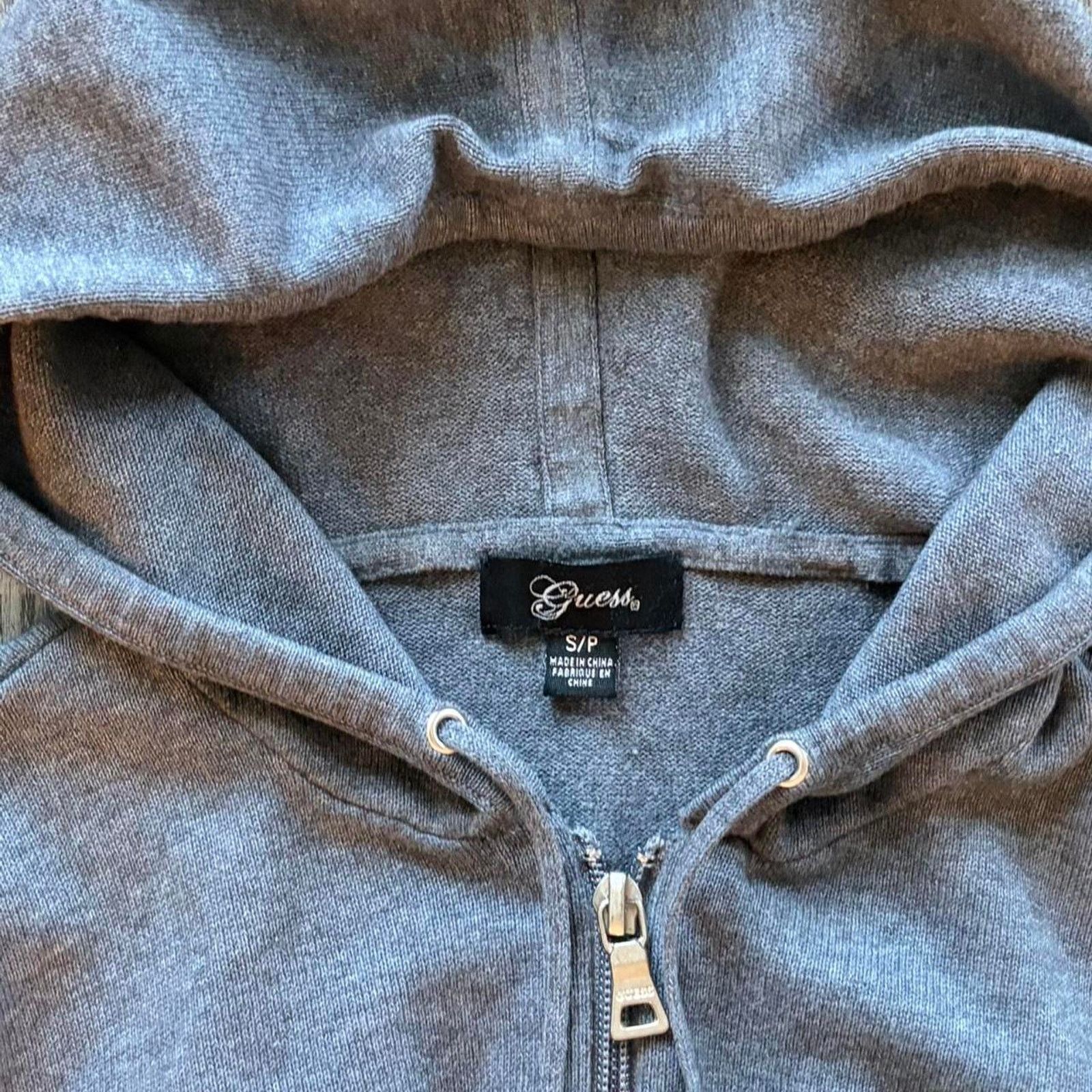 Guess Vintage grey guess zip up jacket Size S / US 4 / IT 40 - 3 Thumbnail