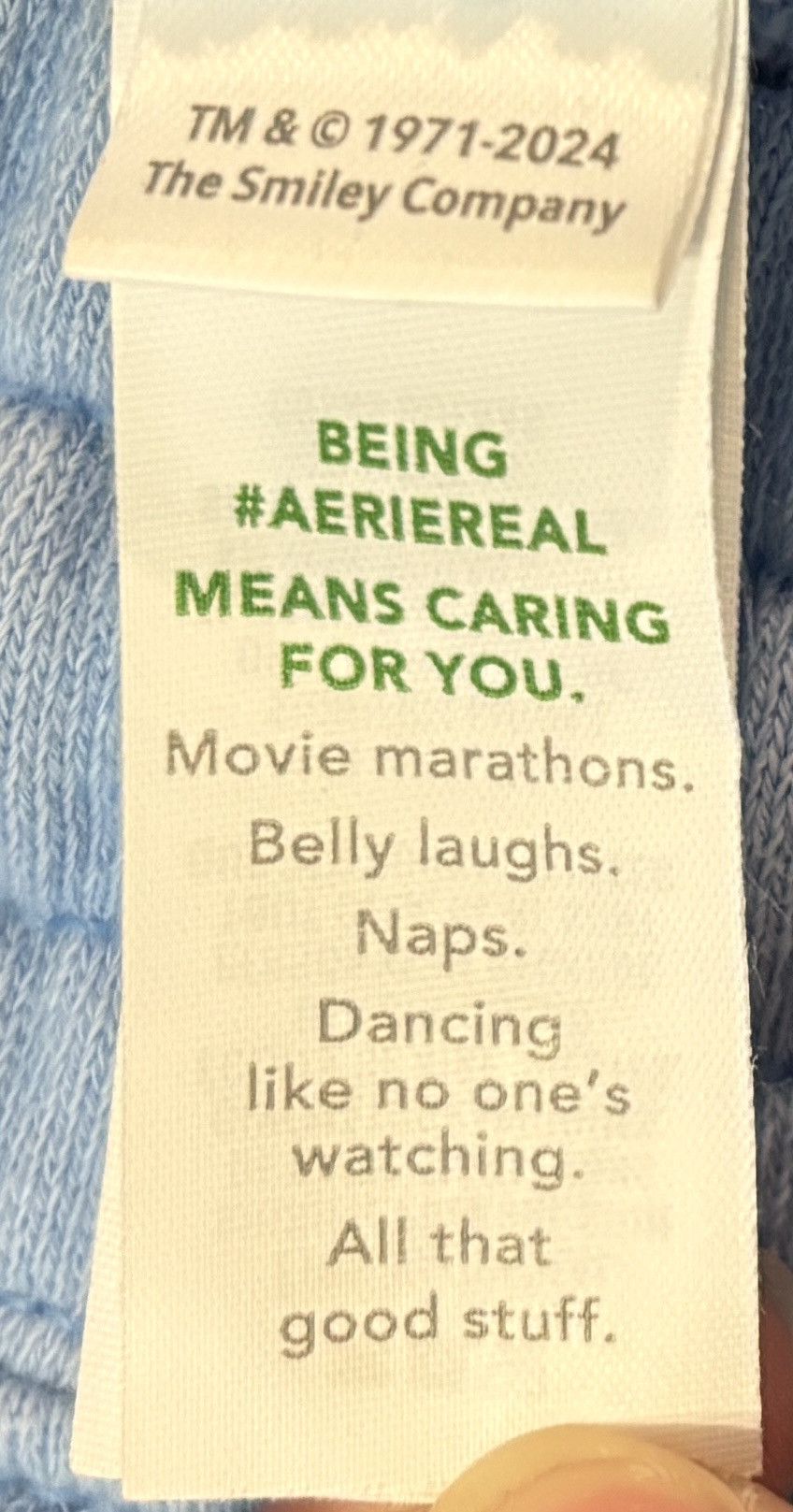 Other Aerie Baby Blue Smiley Face Sweatshorts - size small Size 26" / US 2 / IT 38 - 5 Thumbnail