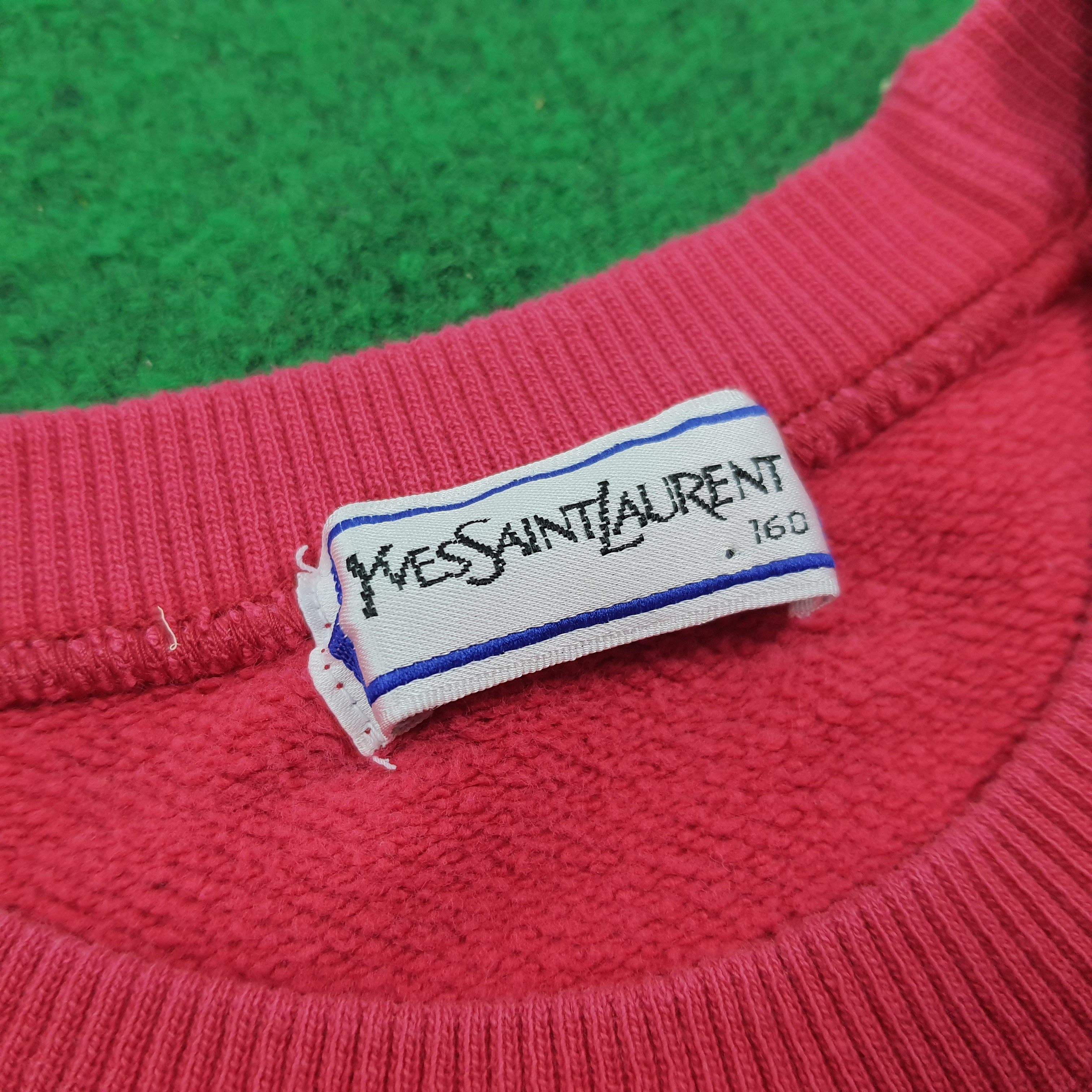 Vintage × Yves Saint Laurent Vintage Yves Saint Laurent Designer Sweatshirt C202N9 Size L / US 10 / IT 46 - 3 Thumbnail