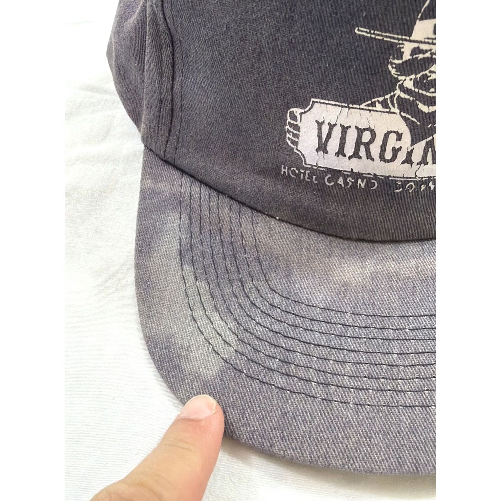 Vintage VINTAGE Kc Virginian Hotel Casino Downtown Reno SnapBack Hat Blue Men One Size Adjustable Size ONE SIZE - 7 Thumbnail