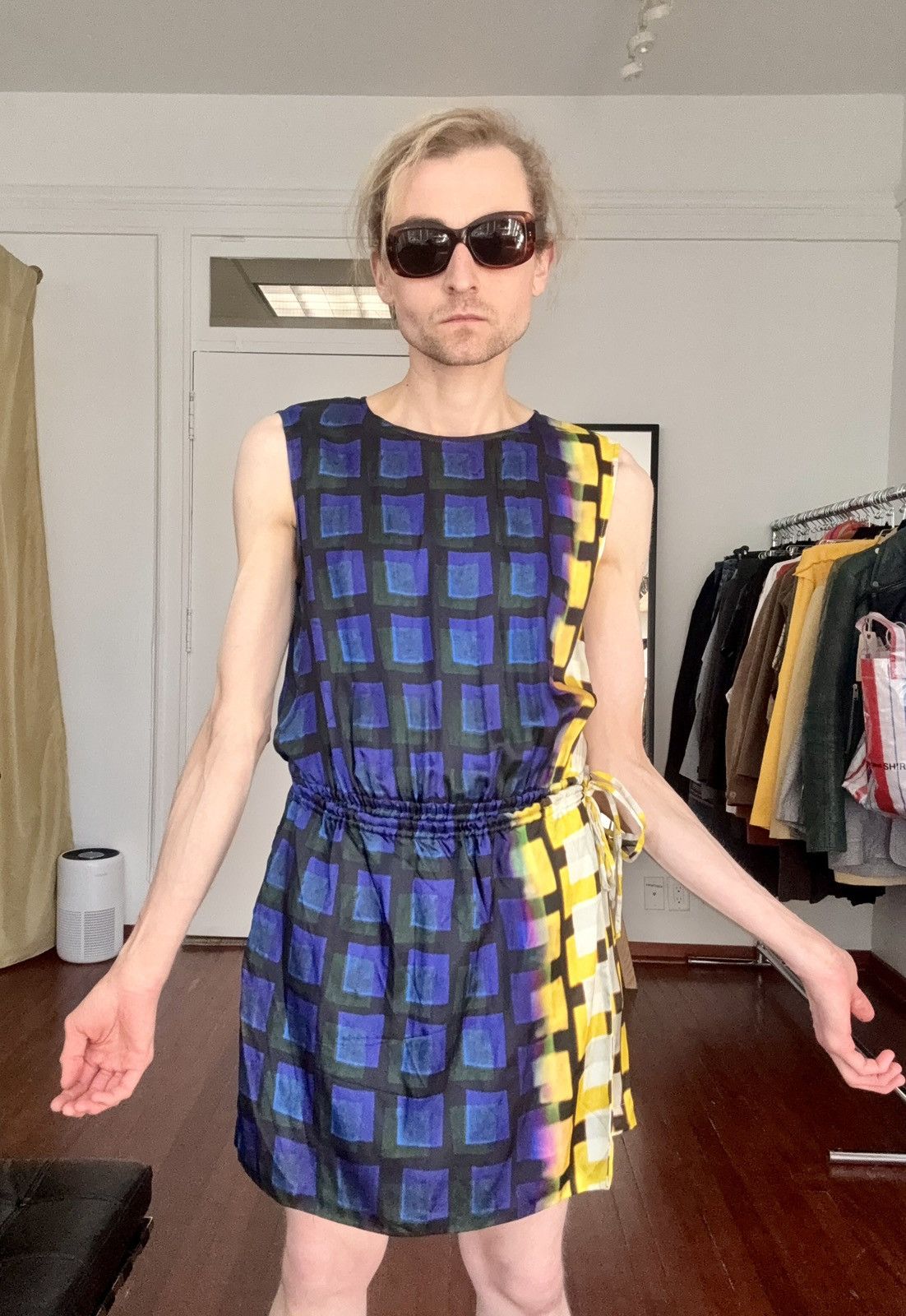 Dries Van Noten Dries Van Noten SS21 Len Lye Printed Romper w/ Apron Skirt Size 26" / US 2 / IT 38 - 11 Thumbnail