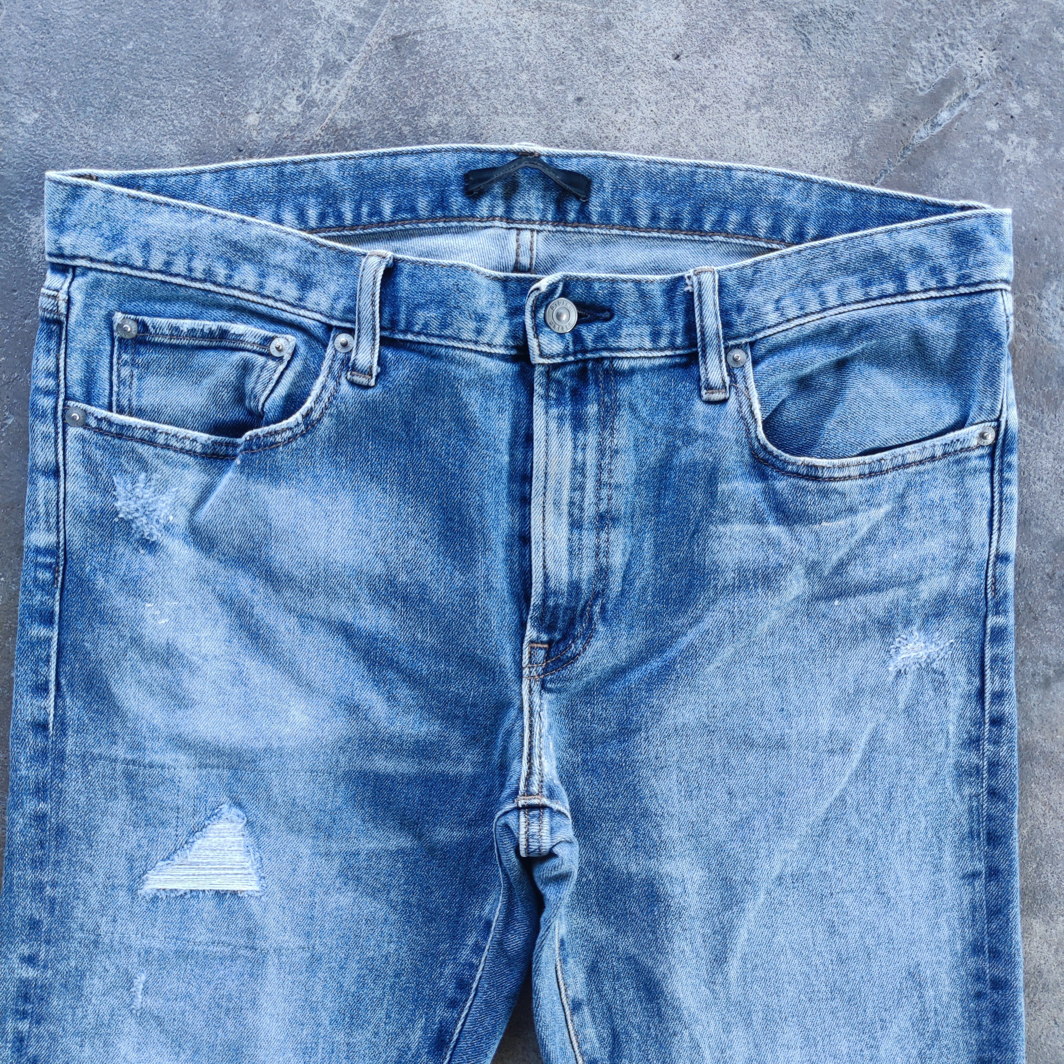 Japanese Brand Vintage Japanese Brand Slim Jeans Distressed Faded Pants Size US 38 / EU 54 - 3 Thumbnail