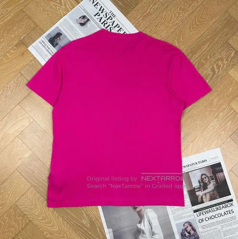 Versace Versace Pink Men's T-Shirt with Logo . Size US L / EU 52-54 / 3 - 2 Thumbnail