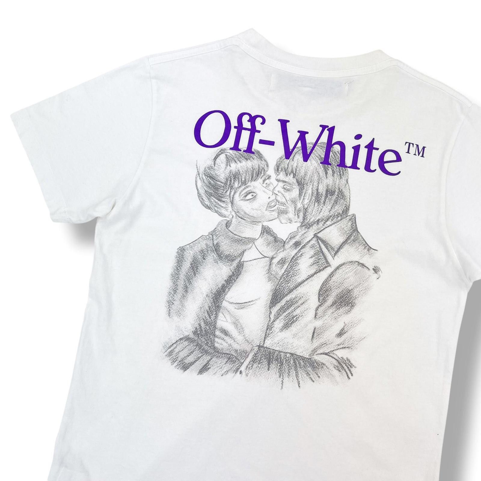 Off-White Off-White Pencil Kiss White T Shirt Size US S / EU 44-46 / 1 - 1 Thumbnail