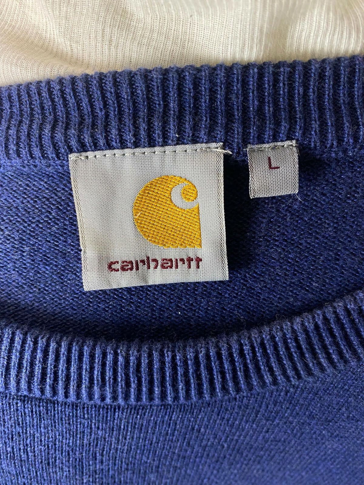Carhartt Carhartt WIP Blue Cotton Swetshirt Playoff Sweater Size L Size US L / EU 52-54 / 3 - 8 Thumbnail
