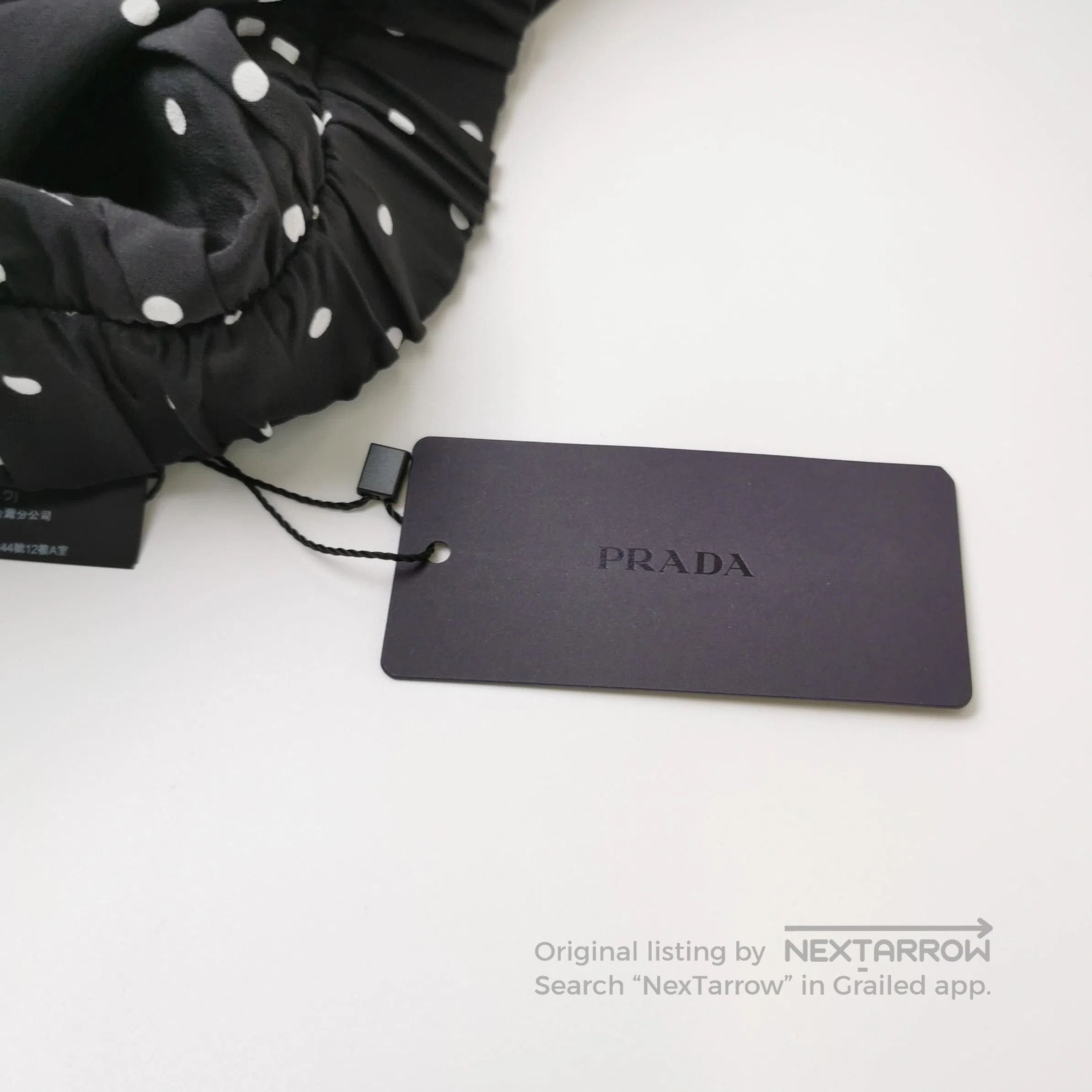 Prada Prada Polka Dot Silk Trousers in Black . Size 39" - 3 Thumbnail