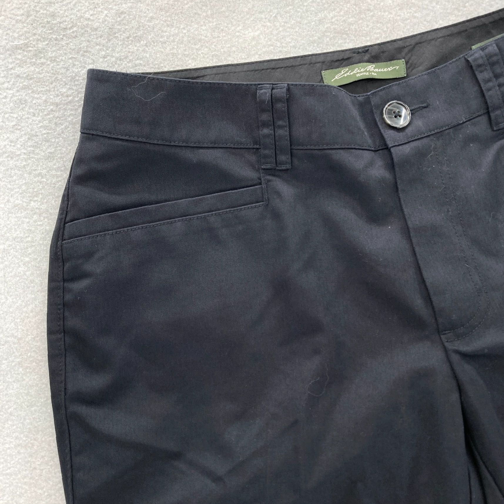 Eddie Bauer Eddie Bauer Blakely Fit Bootcut Pants Women's 6 Tall Black Mid Rise Casual NWT Size 28" / US 6 / IT 42 - 3 Thumbnail