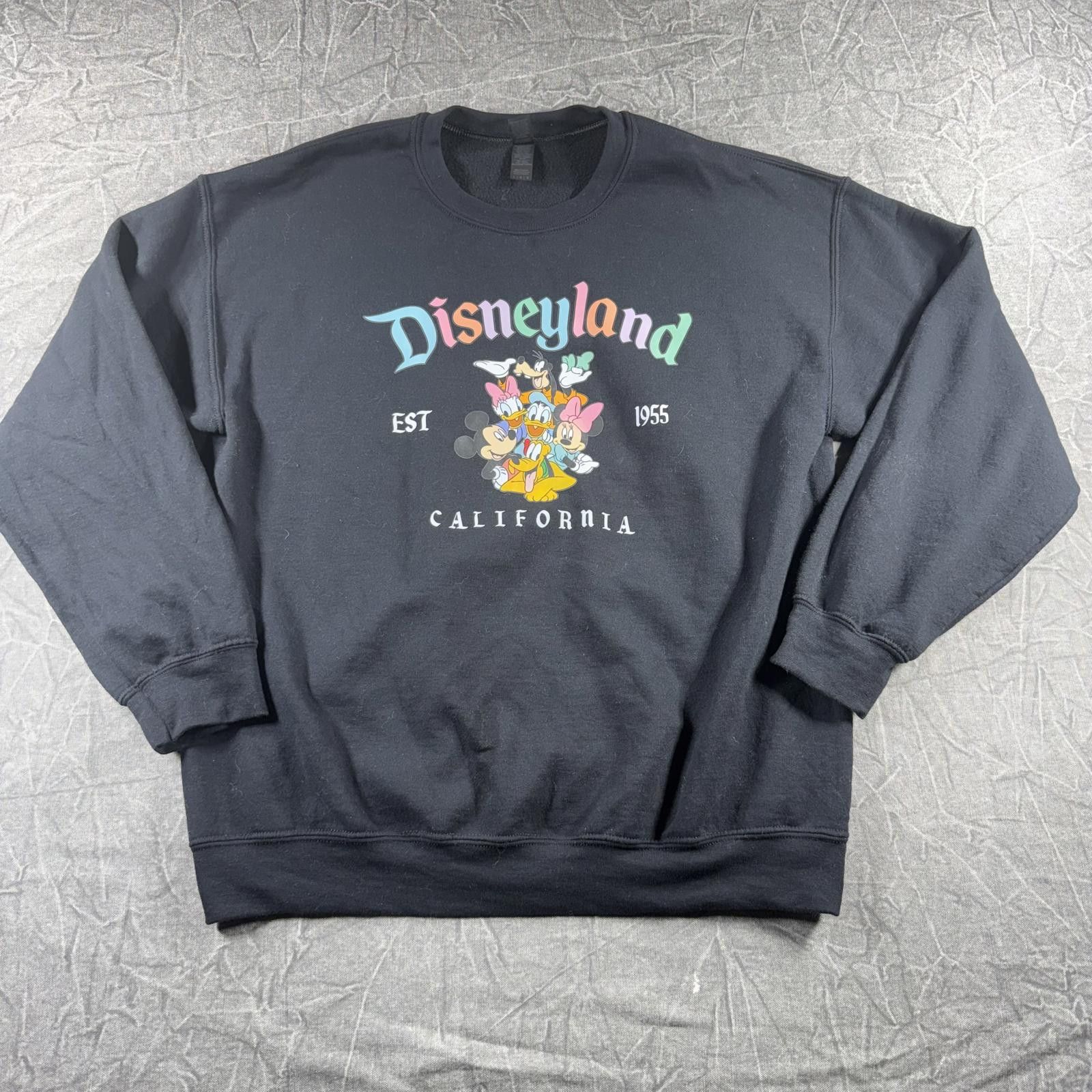 Disney Disney Sweater Women's L Black Disneyland Crewneck Size ONE SIZE - 2 Thumbnail