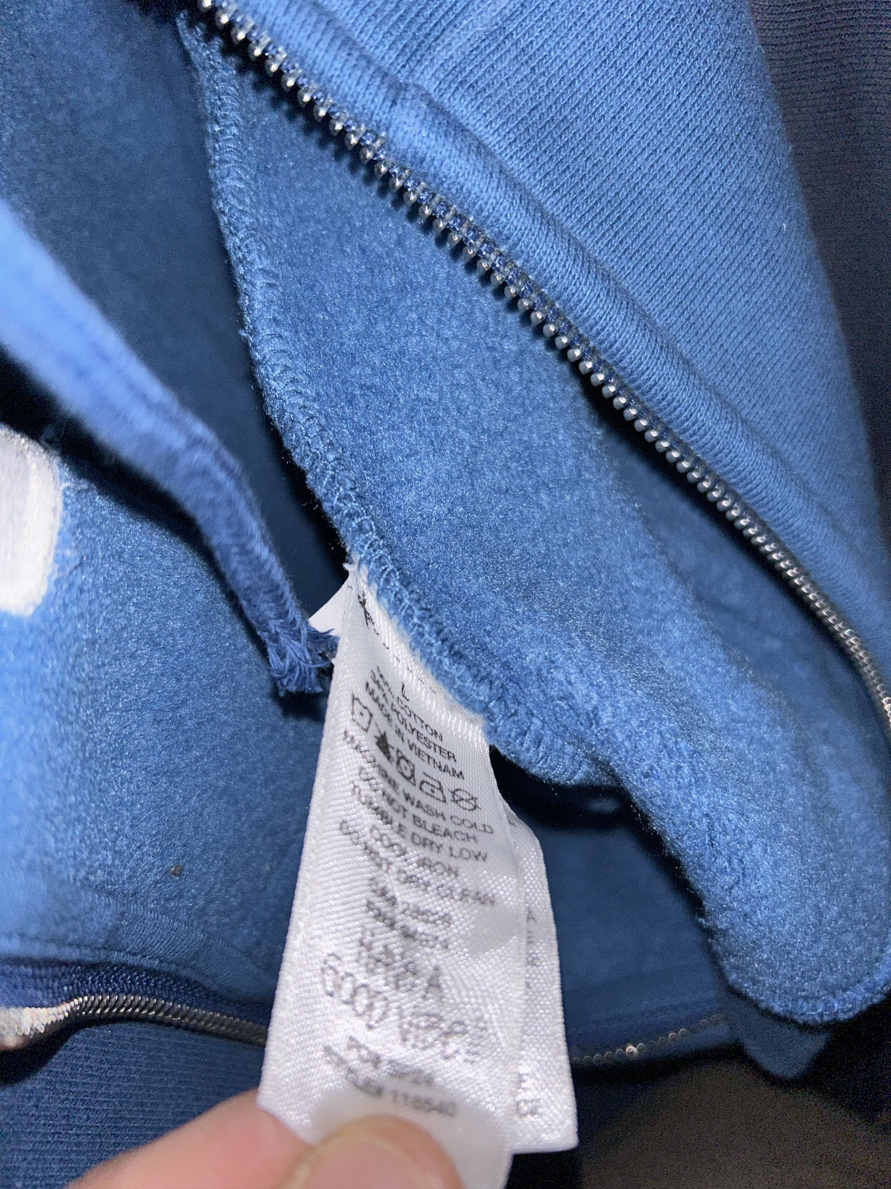 Stussy Stussy Sport Embroidered Spell Out Zip Up Hoodie Large Blue Size US L / EU 52-54 / 3 - 7 Thumbnail