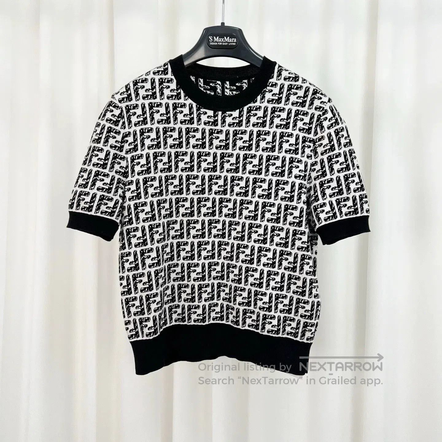Fendi Fendi Double F Logo Knit Short Sleeve. Size S / US 4 / IT 40 - 1 Thumbnail