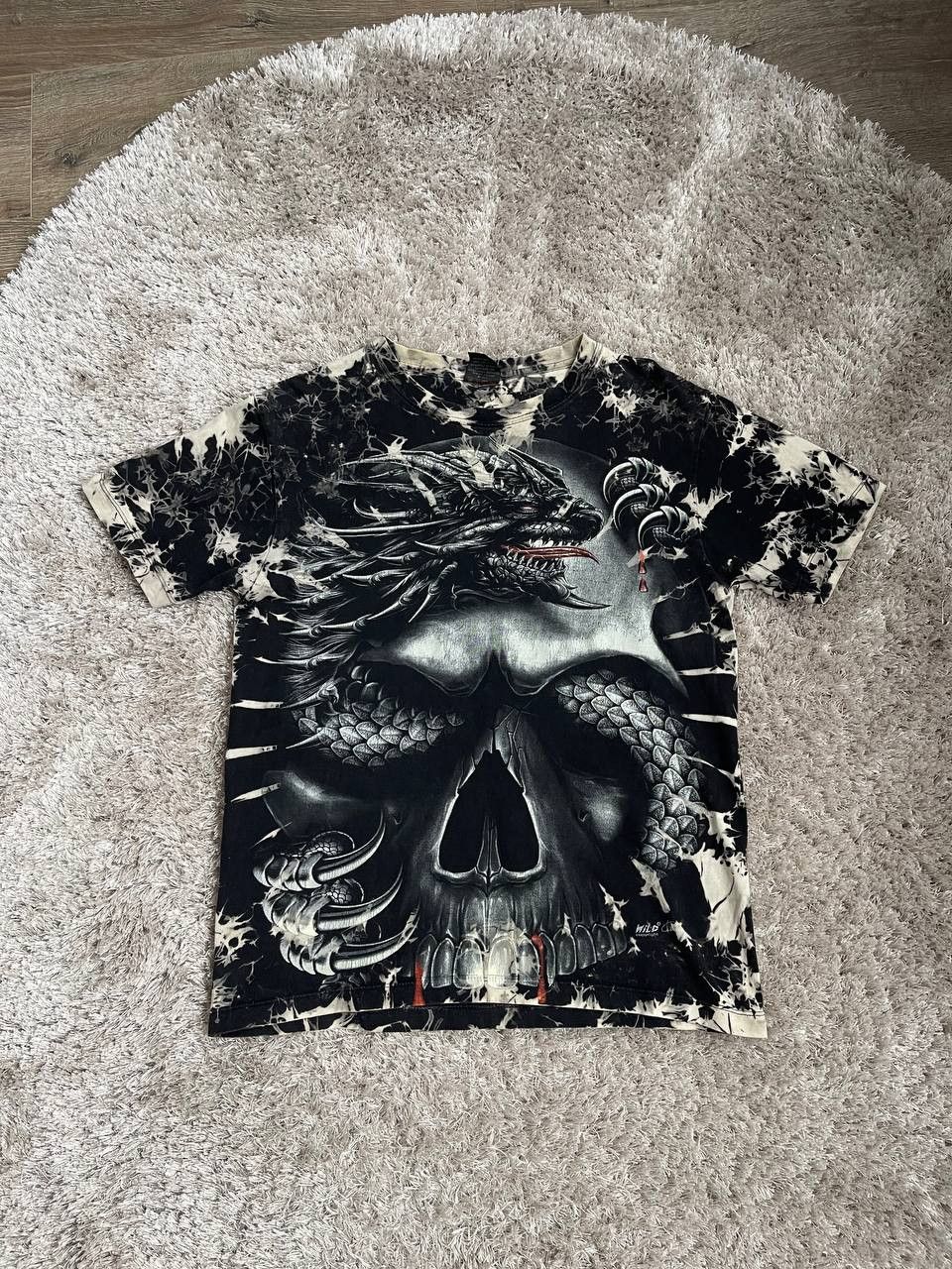 Vintage Vintage Full Print Dragon Tee willd overprint Size US M / EU 48-50 / 2 - 2 Thumbnail