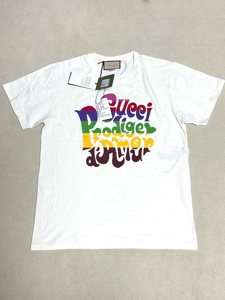 Gucci GucciSS21 Prodige d'Amour" printed round-neck short-sleeved Size US L / EU 52-54 / 3 - 1 Thumbnail