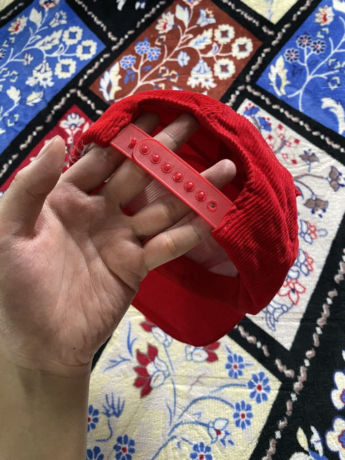 Adidas Vintage 80s Adidas Corduroy Snapback Hat Size ONE SIZE - 6 Thumbnail