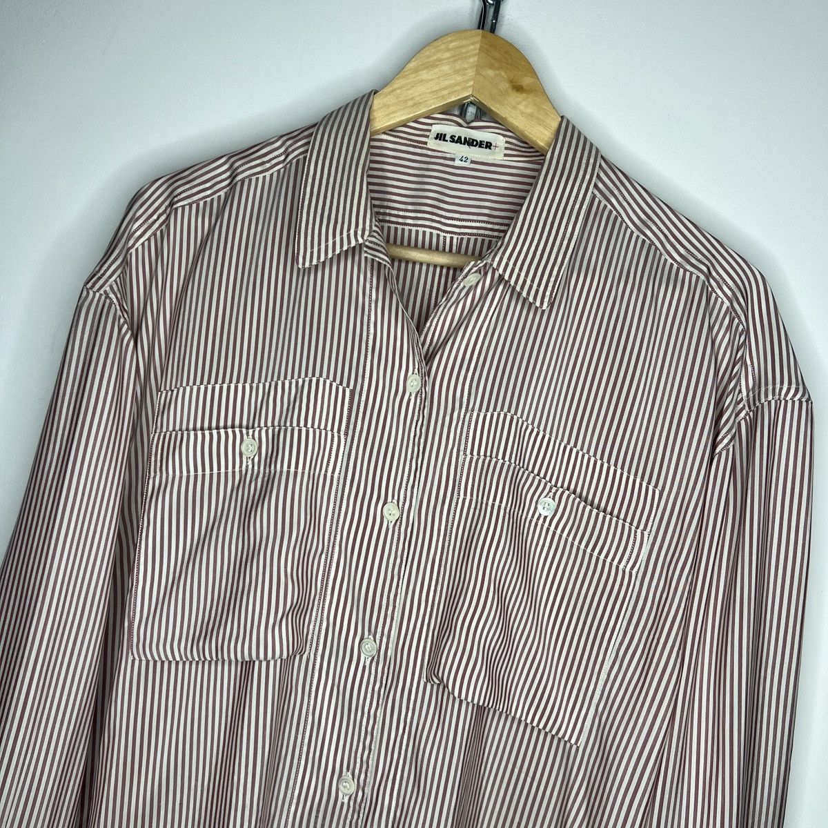 Jil Sander Vintage 90s Jil Sander Silk Shirt Button Up Size M / US 6-8 / IT 42-44 - 6 Thumbnail