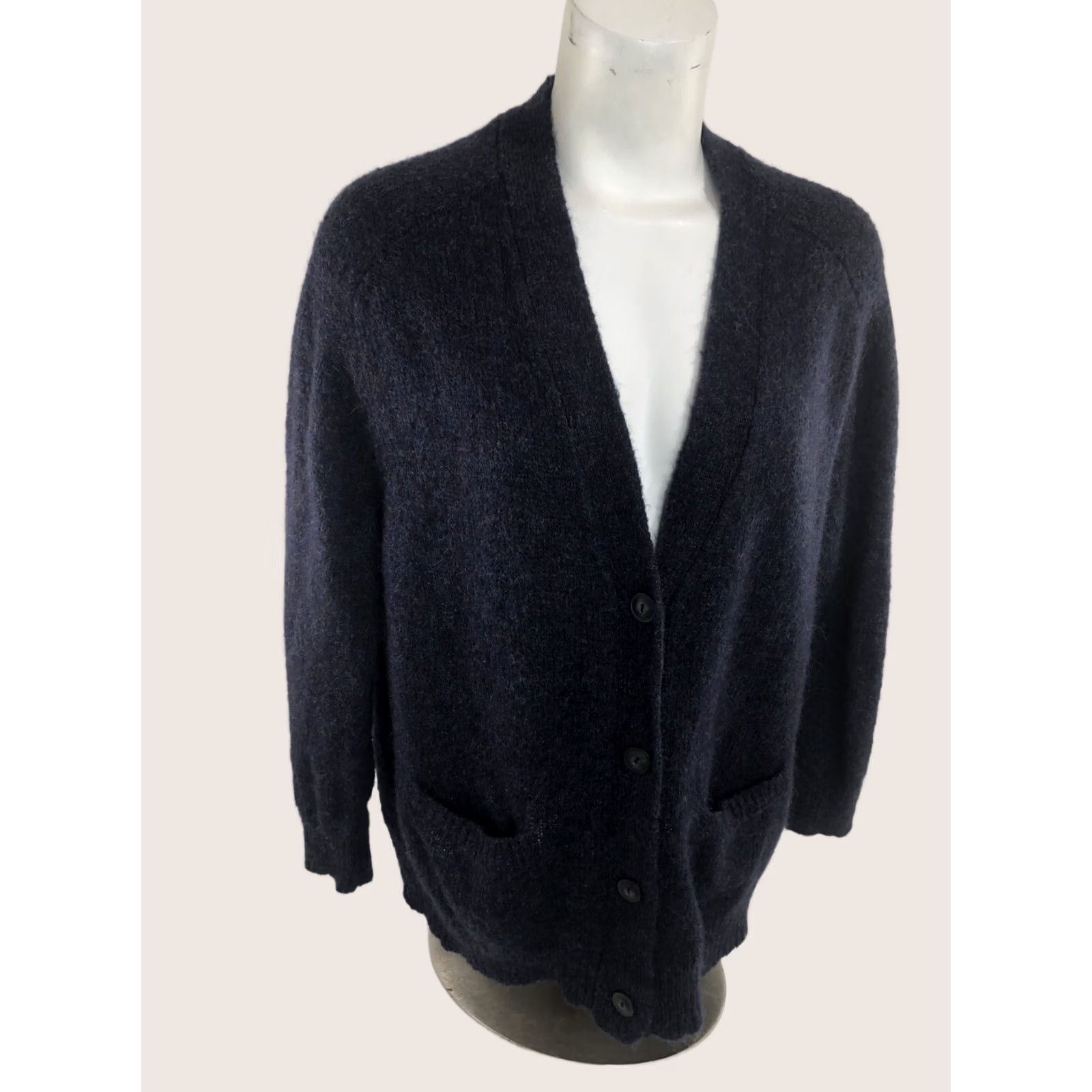 Ralph Lauren Ralph Lauren / Denim & Supply / Cardigan / Women / XL / Blue / Mohair / Italian Yarn / Sweater Size XL / US 12-14 / IT 48-50 - 1 Thumbnail