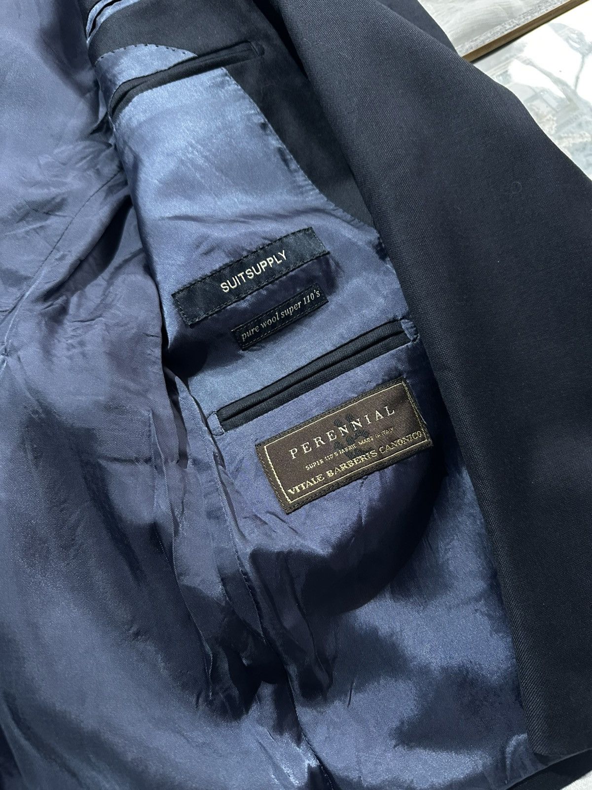 Suitsupply Perennial Blazer Pure Wool Super 110s VitaleBarberisCanonico Size 44R - 12 Thumbnail