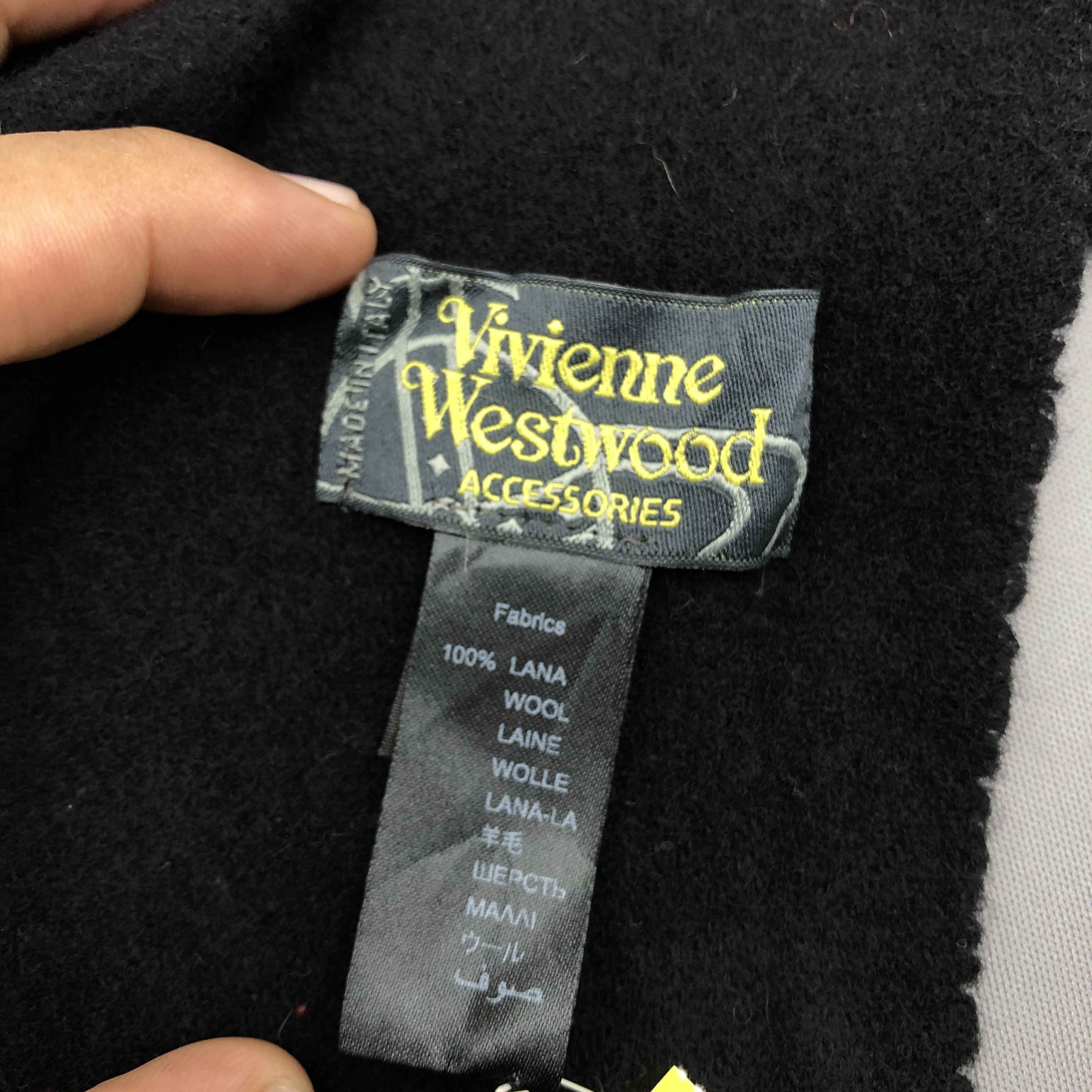 Vivienne Westwood Vintage Vivienne Westwood Scarf Orbs Muffler Wool Scarves Size ONE SIZE - 5 Thumbnail