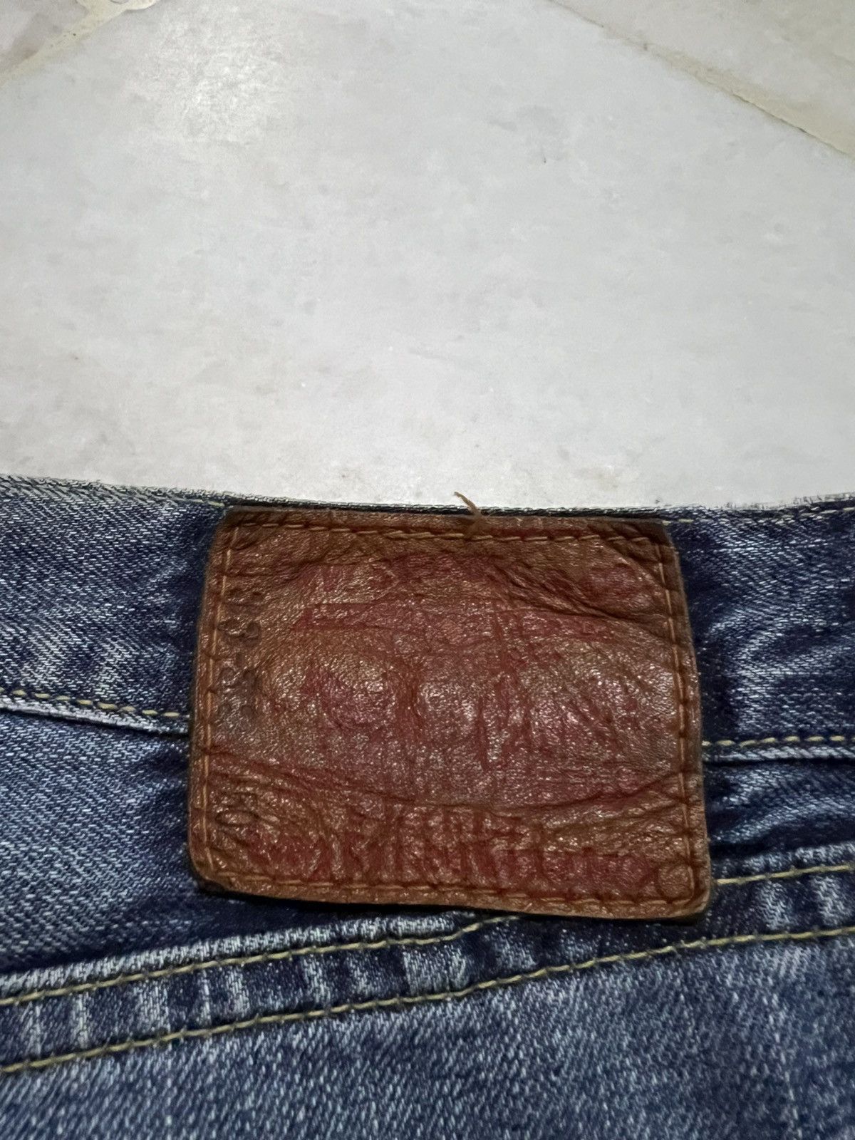 Levi's 💥Baggy💥Vintage LPC Levis 502 Faded Distressed Jean Size US 33 - 21 Thumbnail