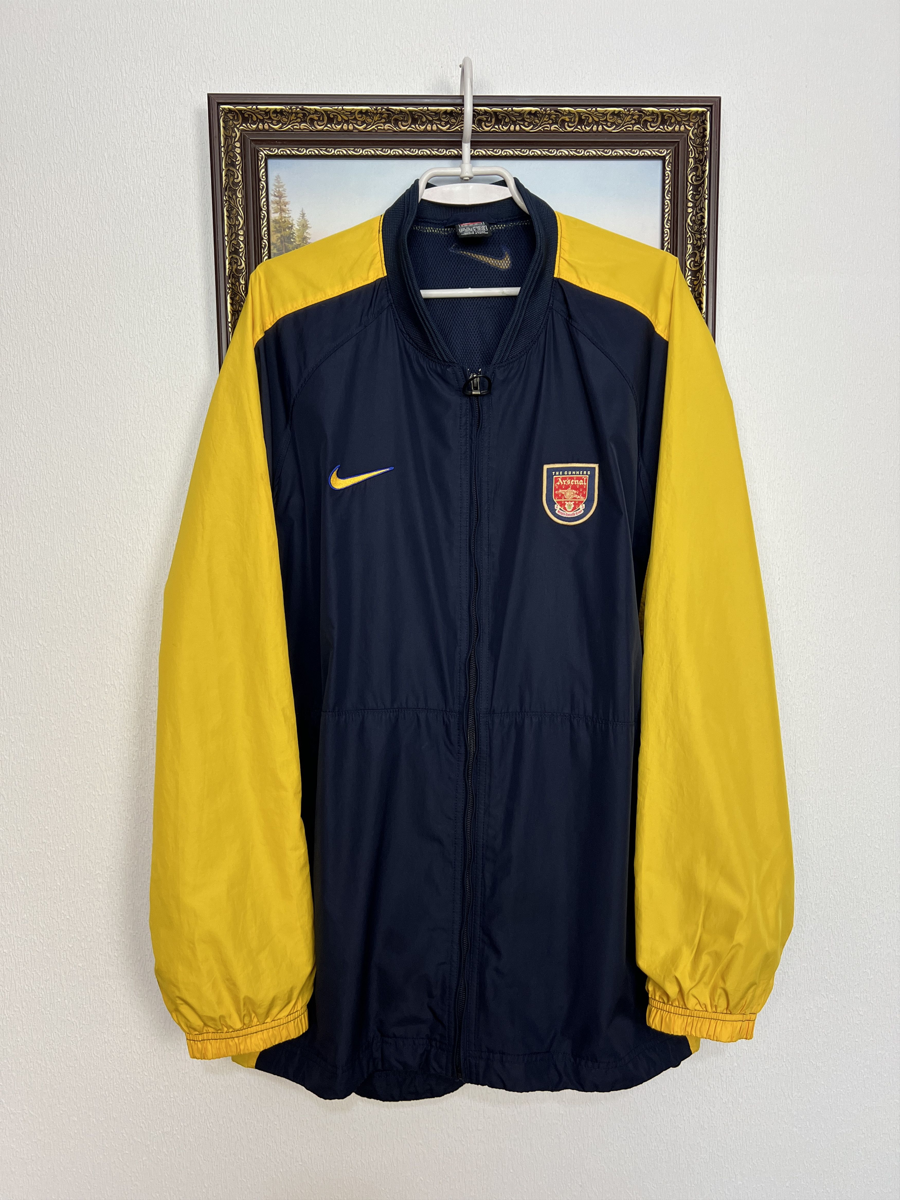 Nike Vintage Arsenal Football Jacket Soccer Track Top Windbreaker Size US XL / EU 56 / 4 - 1 Thumbnail