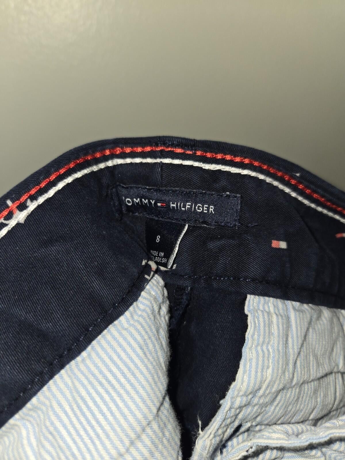 Tommy Hilfiger Tommy Hilfiger Blue Embroidered Monogram Chino Pants 8 Size 30" / US 8 / IT 44 - 5 Thumbnail