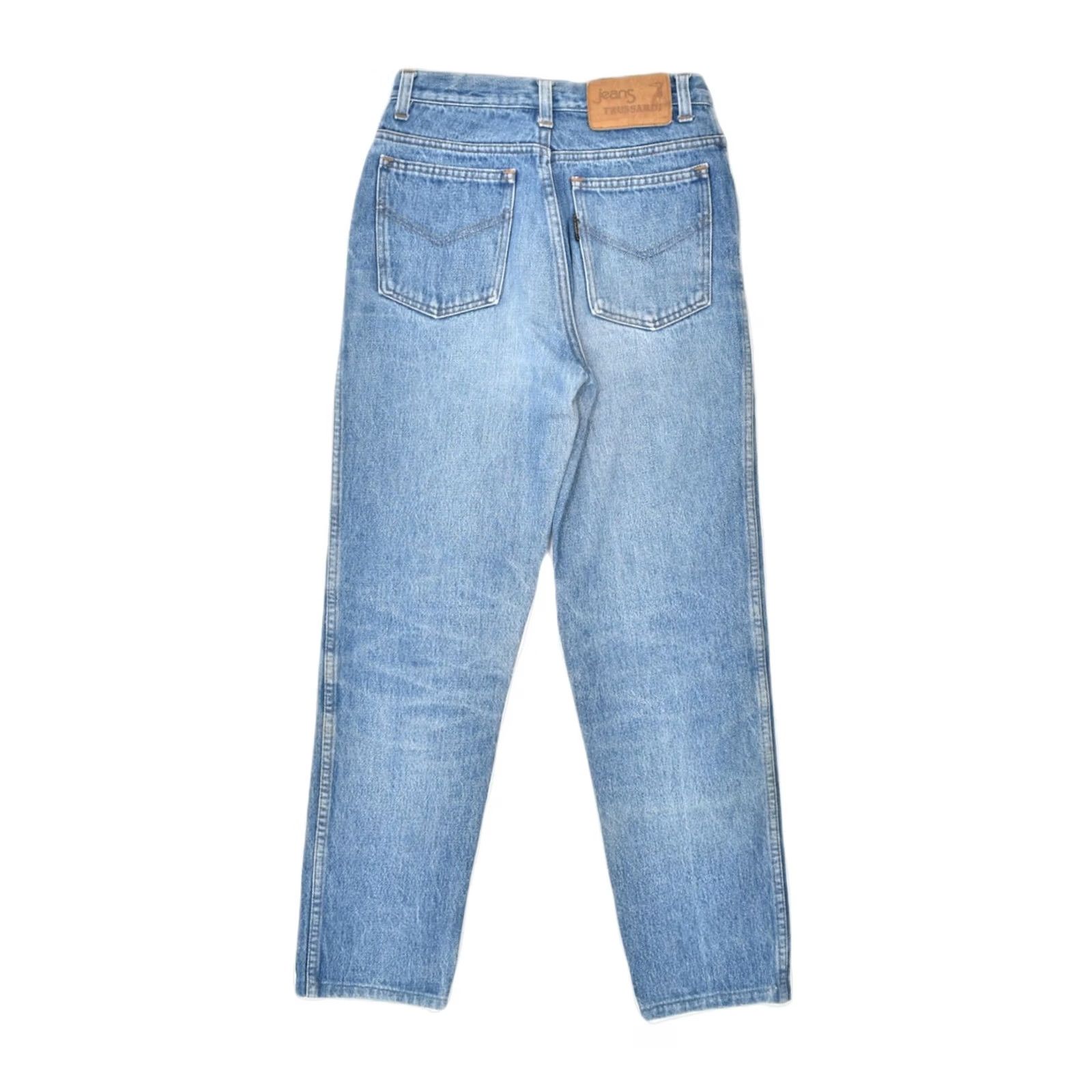 Trussardi TRUSSARDI Womens Tapered Jeans Blue EU 42 Large W26 L27 Size 36" / US 14 / IT 50 - 2 Thumbnail