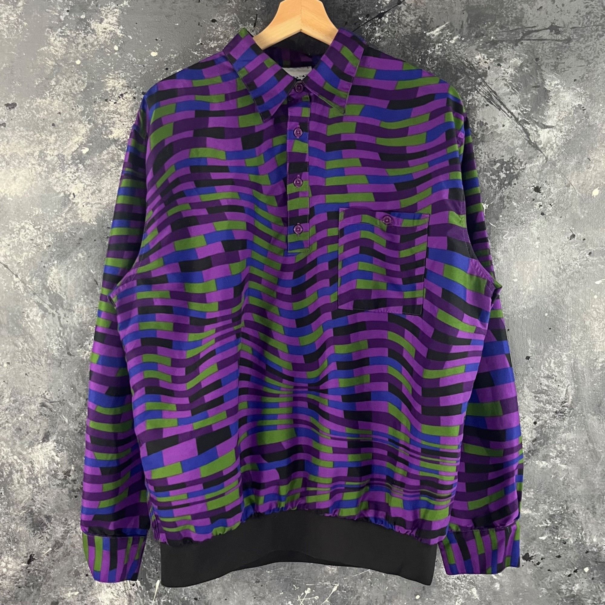 Vintage Vintage 90’s Psychedelic windbreaker Size US L / EU 52-54 / 3 - 1 Thumbnail