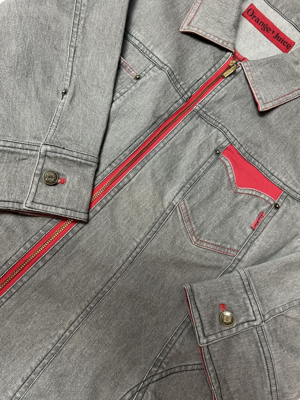 Japanese Brand ORANGE JUICE ZIPPER JACKET Size ONE SIZE - 2 Thumbnail