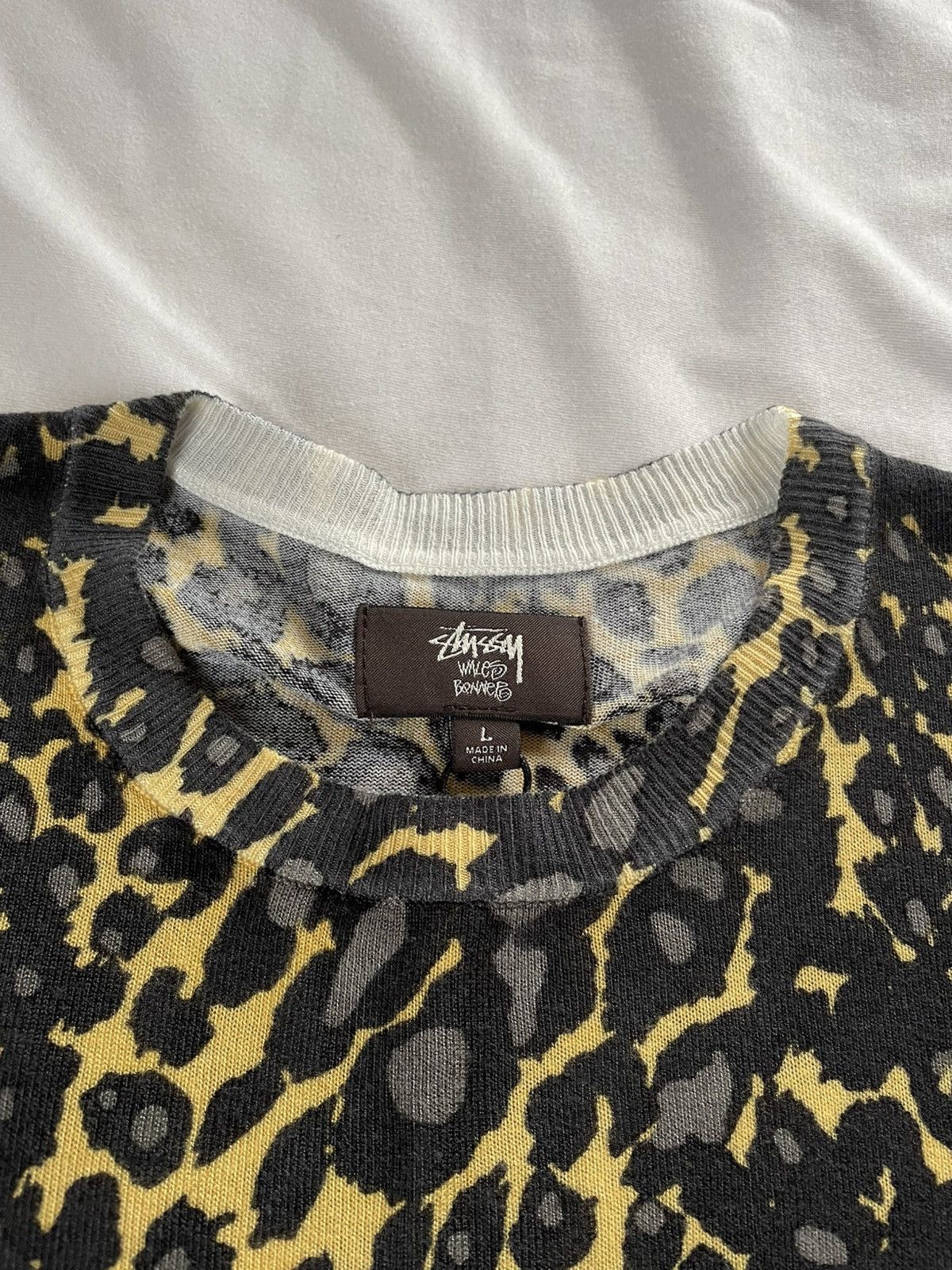 Stussy × Wales Bonner Stussy x Wales Bonner Leopard Sweater - FW25 Size US L / EU 52-54 / 3 - 9 Thumbnail