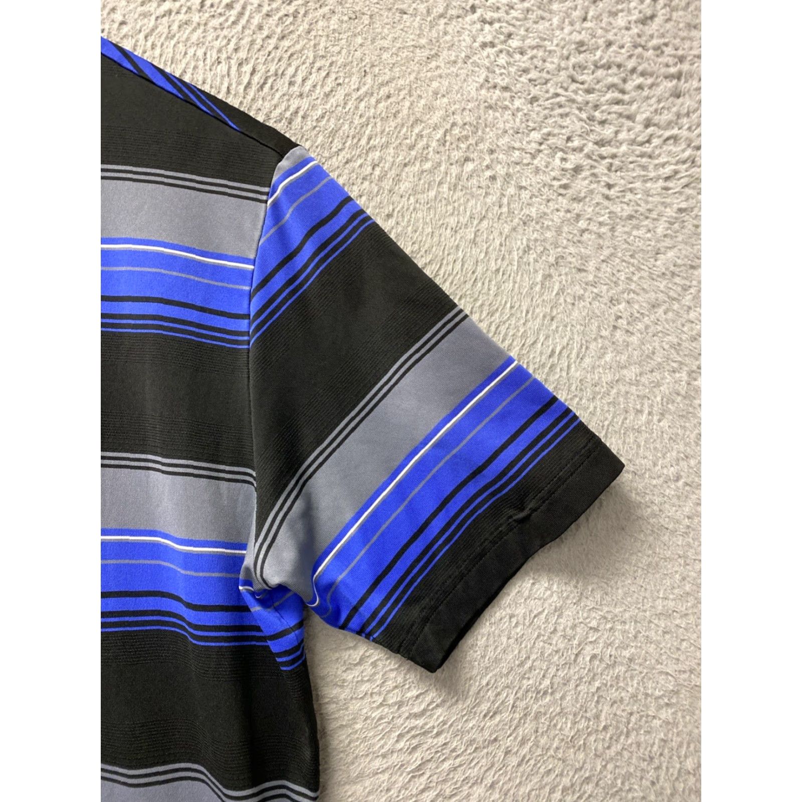 Adidas Adidas Golf Polo Shirt Men’s M Performance Black Gray Blue /0273 Size US M / EU 48-50 / 2 - 2 Thumbnail