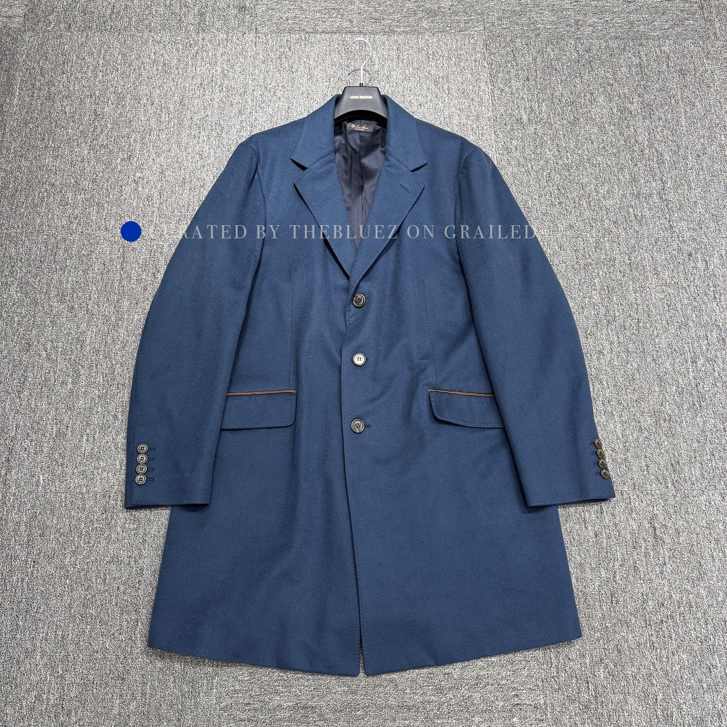 Loro Piana Blue Formal Long Coat Size XXL Size US XXL / EU 58 / 5 - 1 Thumbnail