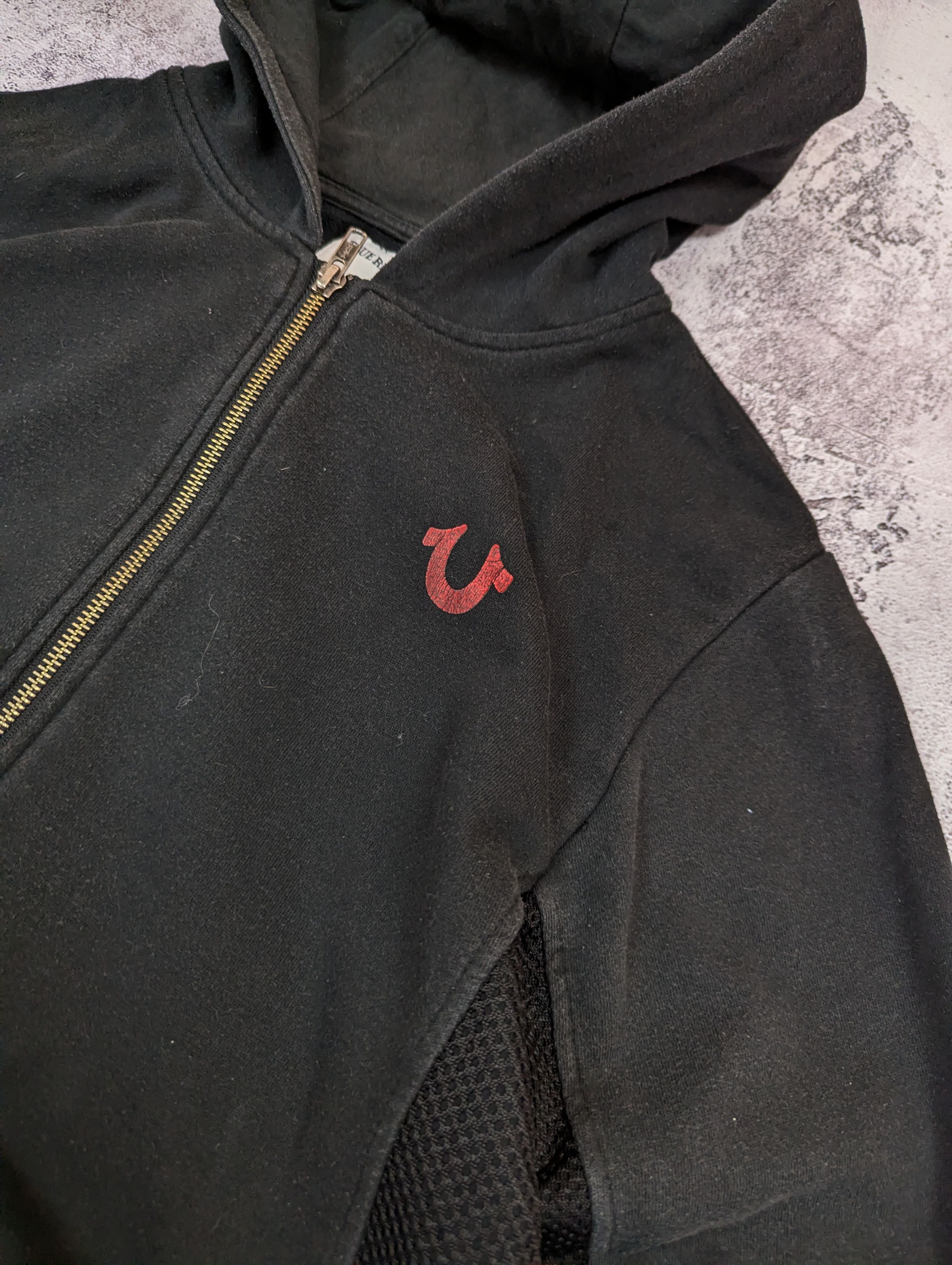 True Religion VTG True Religion Faded Distressed Zip Hoodie XL Size US L / EU 52-54 / 3 - 8 Thumbnail