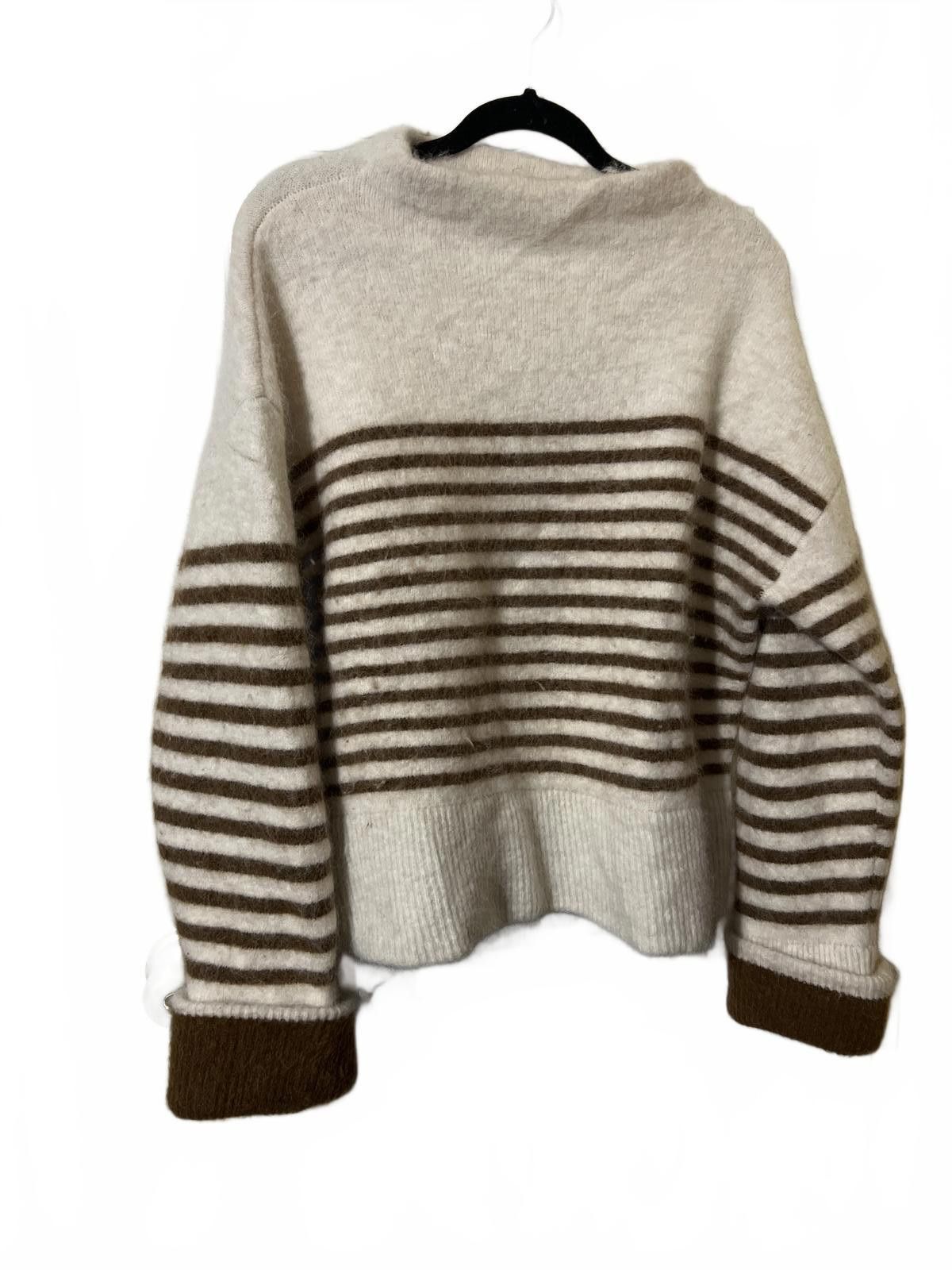 Zara Zara STRIPED WOOL ALPACA BLEND SWEATER LIMITED EDITION M Size M / US 6-8 / IT 42-44 - 4 Thumbnail