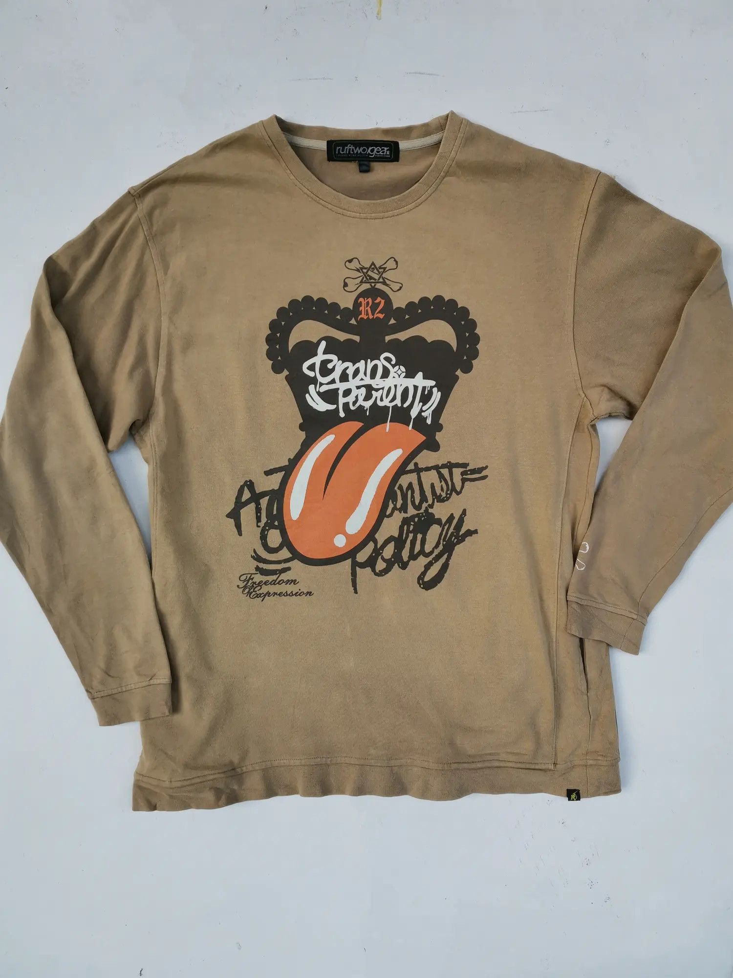 Japanese Brand Ruftwo / Gear Trans Perent2 Sweatshirts Size US XL / EU 56 / 4 - 1 Thumbnail