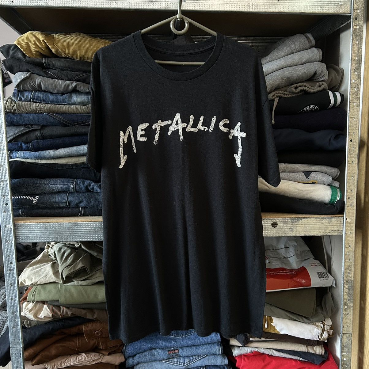 Band Tees Vintage Metallica Wuz Here big logo rock band tee Size US M / EU 48-50 / 2 - 1 Thumbnail