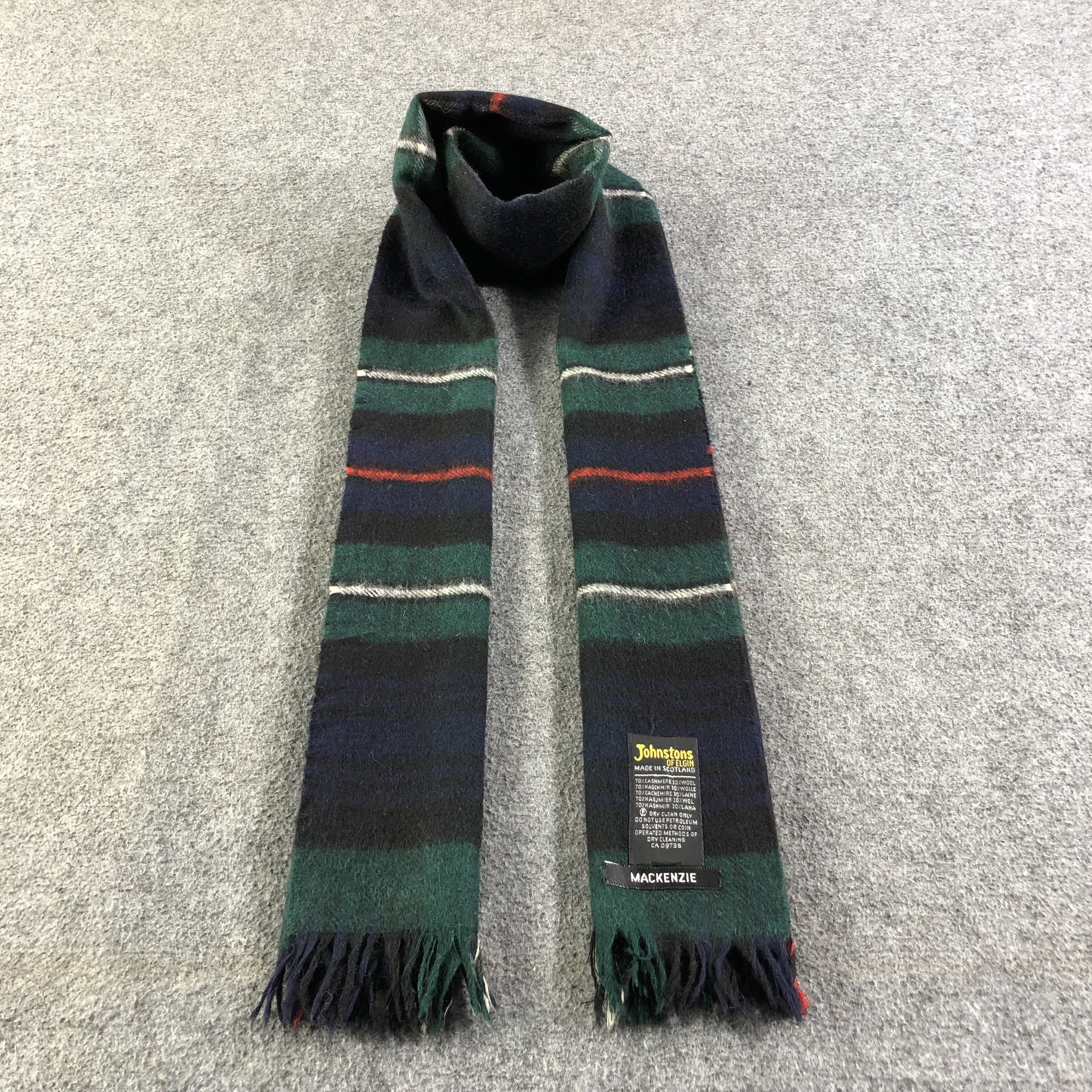 Johnstons Of Elgin Johnstons of Elgin Tartan Cashmere Scarf Muffler V1321 Size ONE SIZE - 1 Thumbnail
