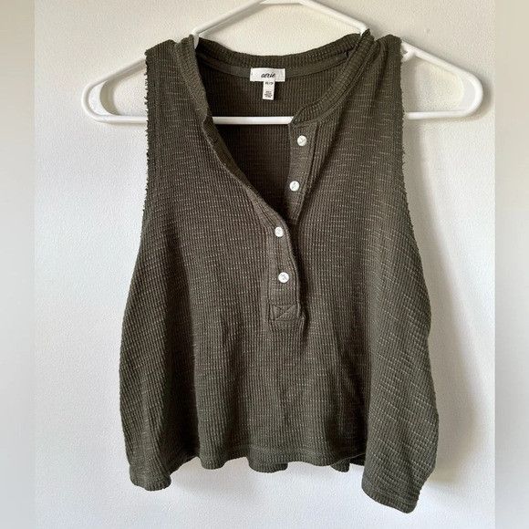 American Eagle Outfitters Aerie Green Tank Top Size XS / US 0-2 / IT 36-38 - 1 Thumbnail