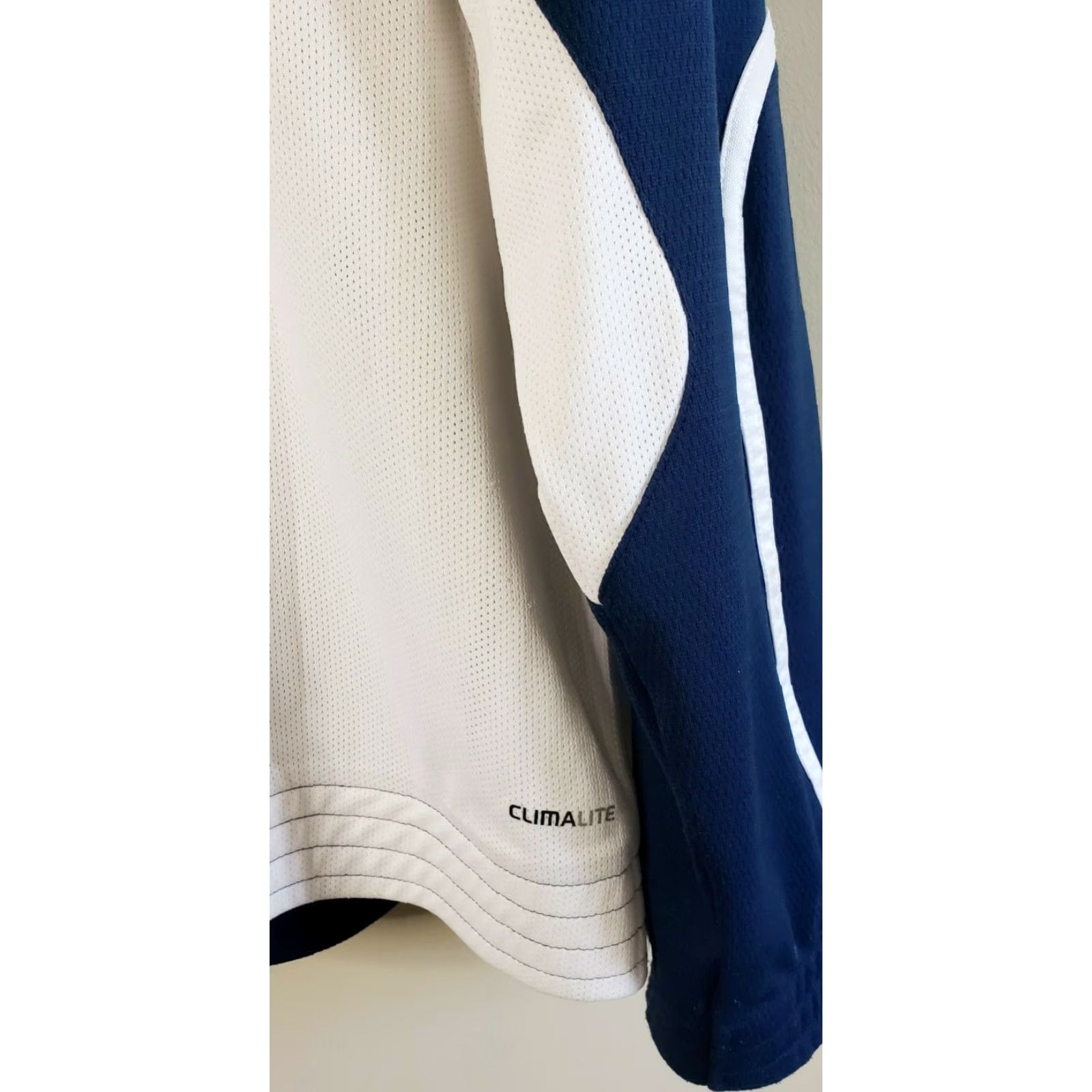 Adidas Adidas Climalite Jacket Track Full Zip Blue/White Mens L Size US L / EU 52-54 / 3 - 7 Thumbnail