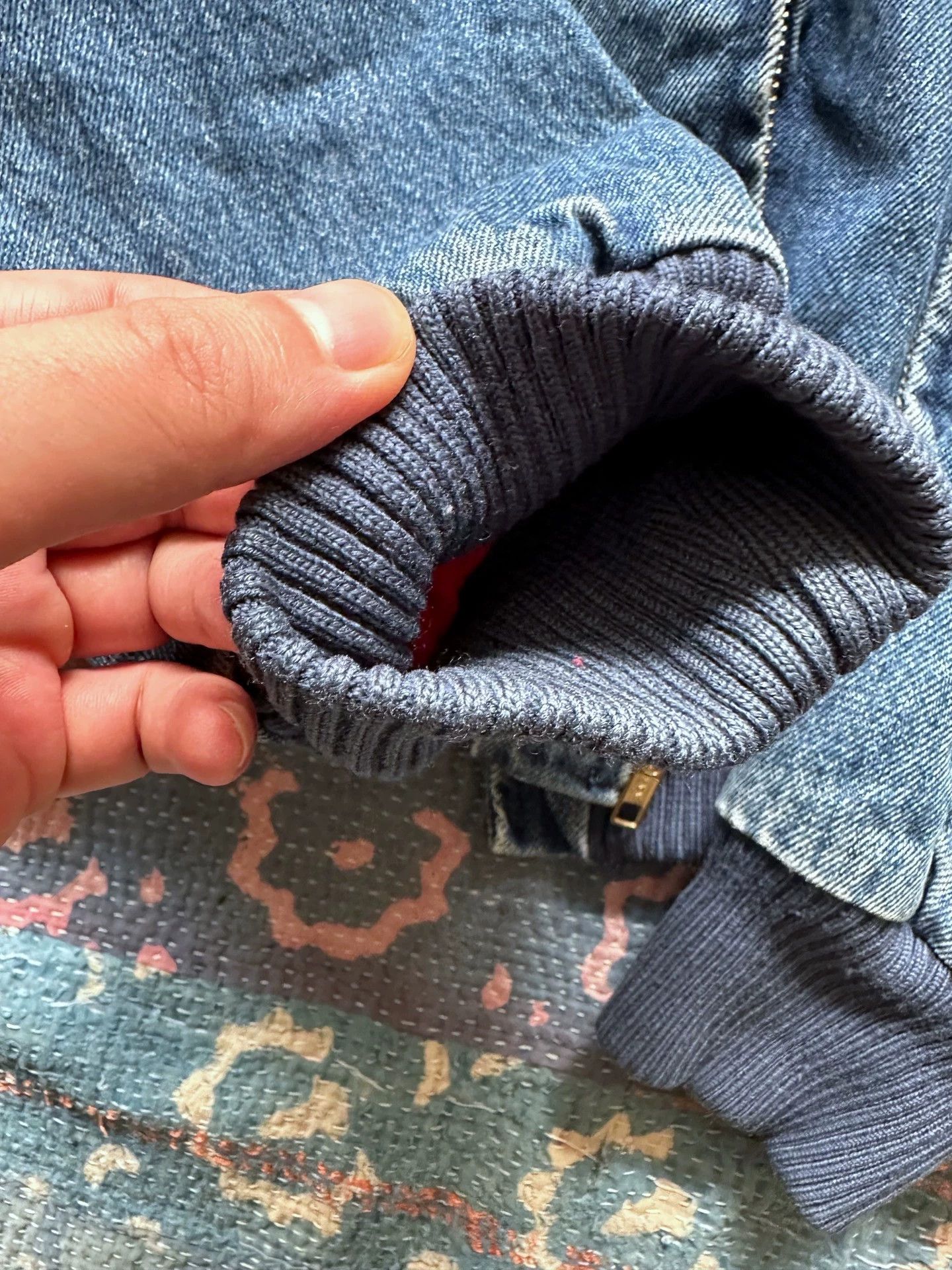 Polo Ralph Lauren Polo Ralph Lauren G1 Denim & Wool Paneled Blue Vintage M Size US M / EU 48-50 / 2 - 3 Thumbnail