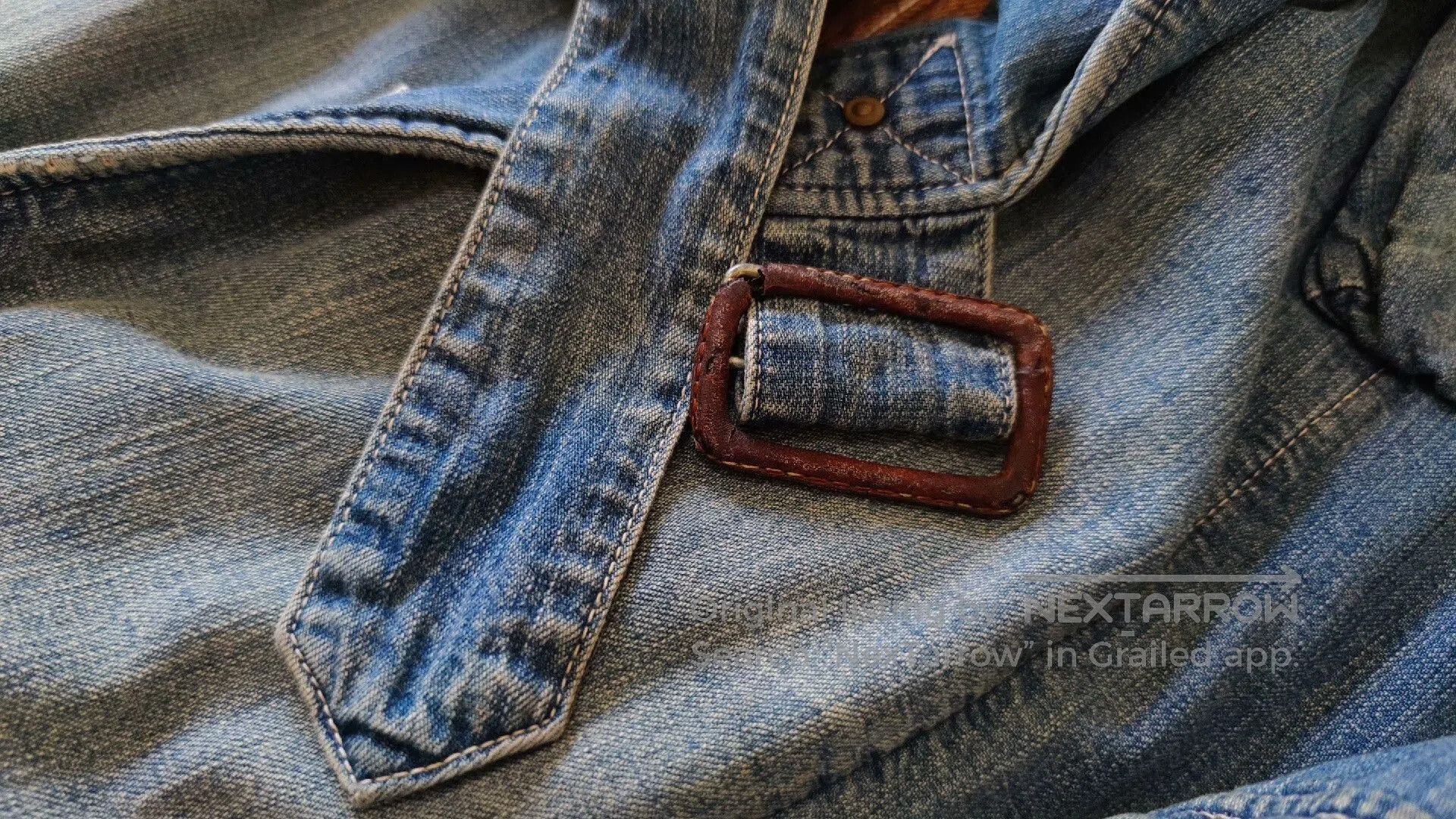 ANACHRONORM Vintage Anachronorm Denim Wool Coat. Size US M / EU 48-50 / 2 - 6 Thumbnail