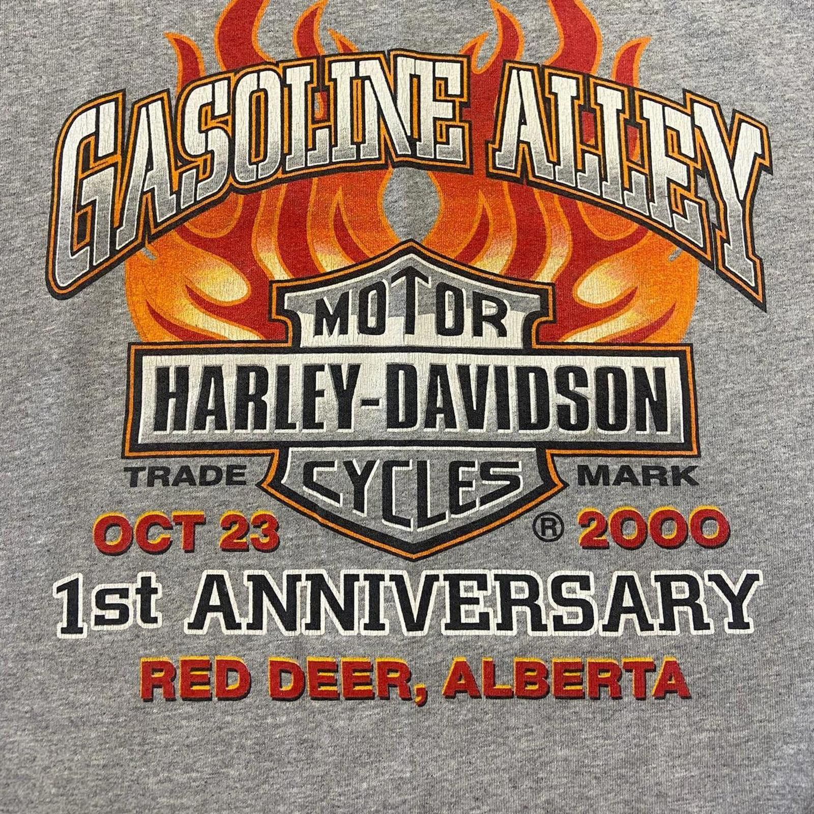 Harley Davidson Vintage Harley Davidson Gasoline Alley Tee Size US XL / EU 56 / 4 - 3 Thumbnail