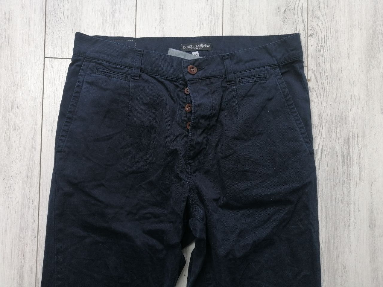 Dolce & Gabbana Men's chinos Dolce & Gabbana dark blue, size IT 44. Size US 28 / EU 44 - 2 Thumbnail