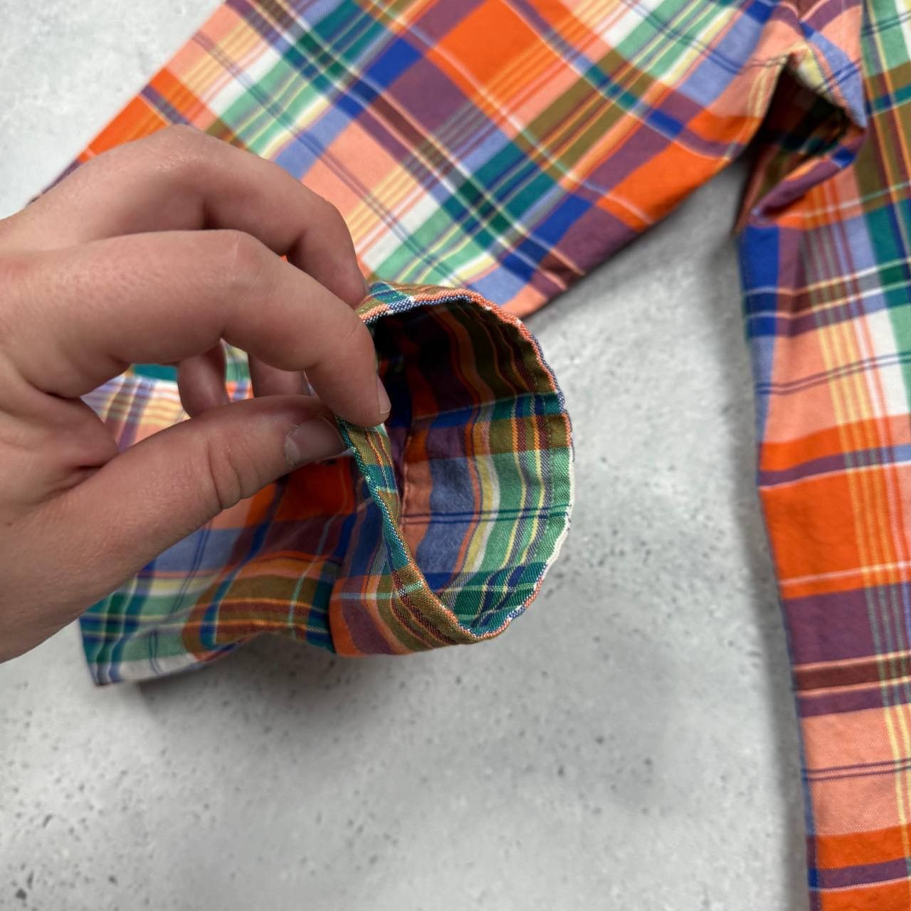 Ralph Lauren Ralph Lauren Slim Fit Stretch Oxford Plaid Button-Up Shirt Size US M / EU 48-50 / 2 - 11 Thumbnail