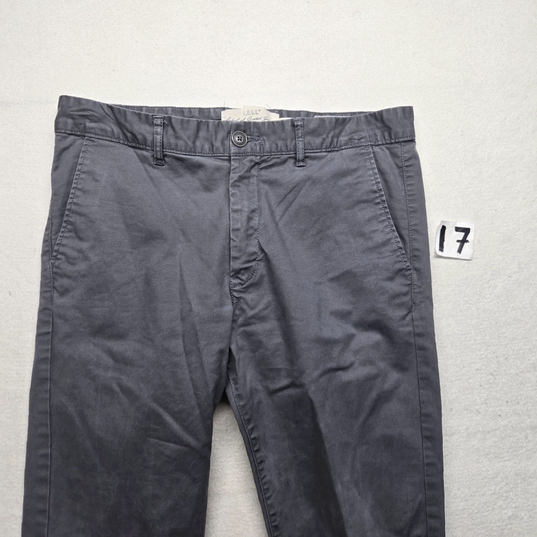 H&M H&M L.O.G.G. Solid Gray Skinny Fit Pants Elastic Backing Women's Size 31 Size 24" / US 00 / IT 34 - 2 Thumbnail