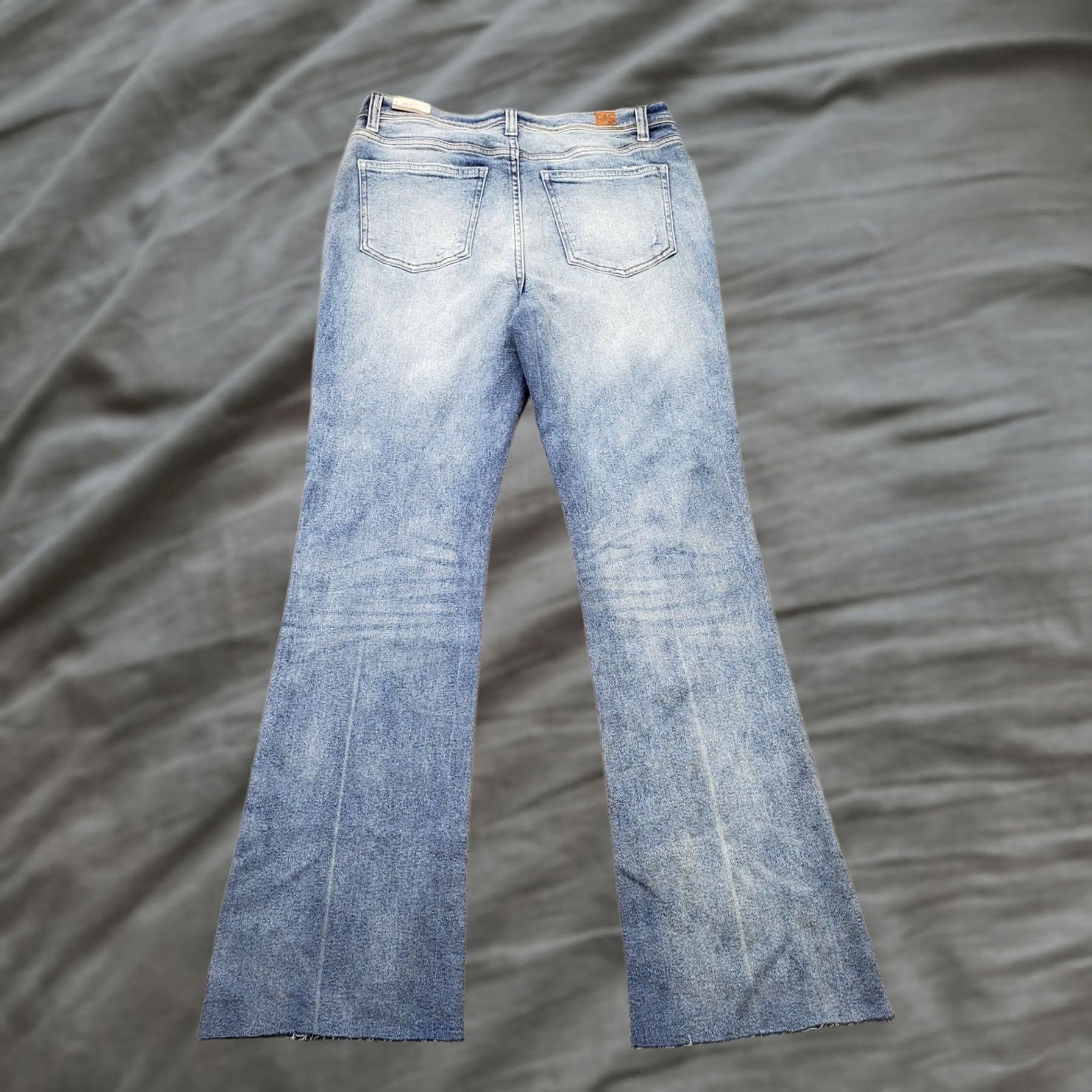 Vintage C&C California Womens Size 10 Bootcut Jeans Blue Denim Casual High Rise Frayed Hem Denim Jeans Size 32" / US 10 / IT 46 - 1 Thumbnail