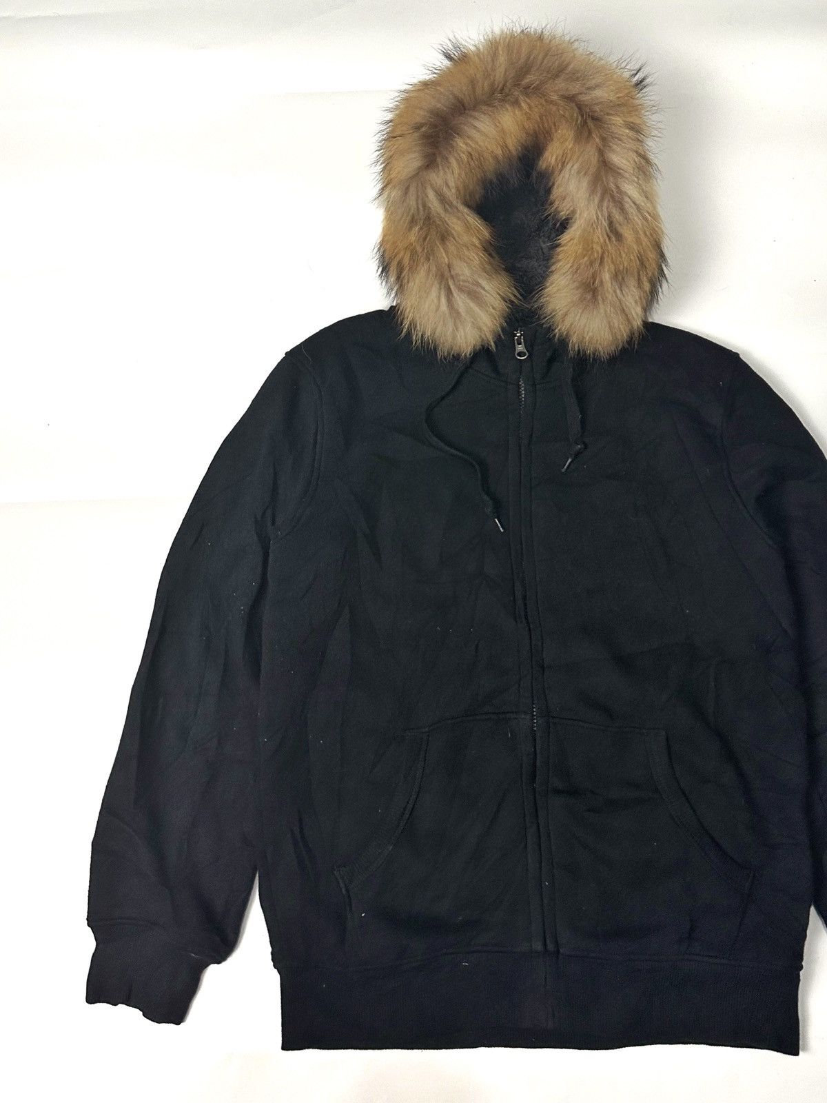 If Six Was Nine × Japanese Brand × Le Grande Bleu (L.G.B.) Fur zip hoodie black style uniqlo Size US L / EU 52-54 / 3 - 5 Thumbnail